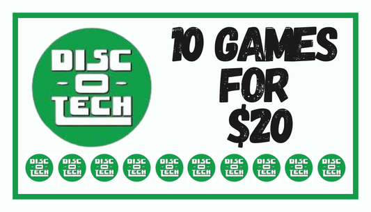Disc-O-Tech 10 games for $20