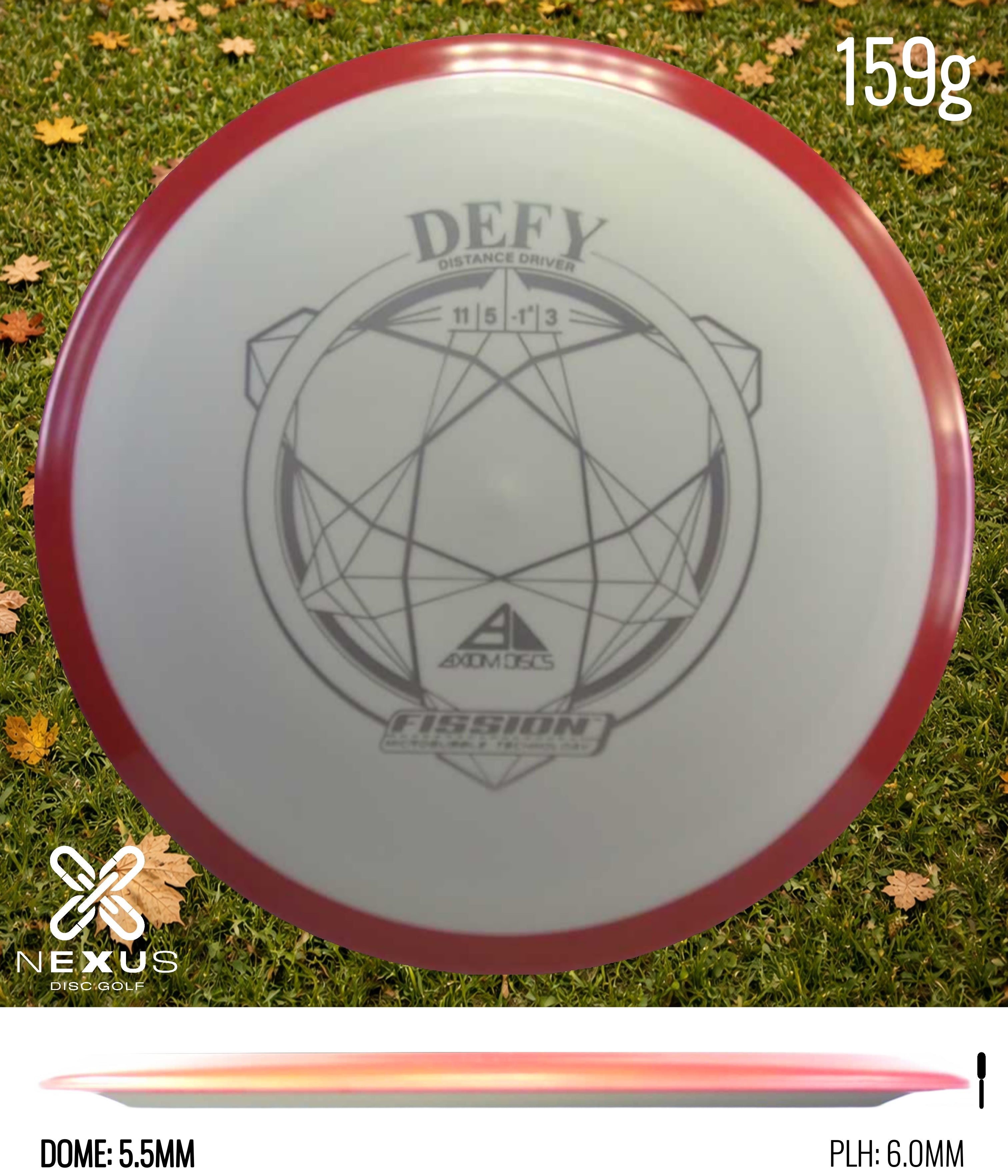Axiom Defy Fission White/Silver 159g