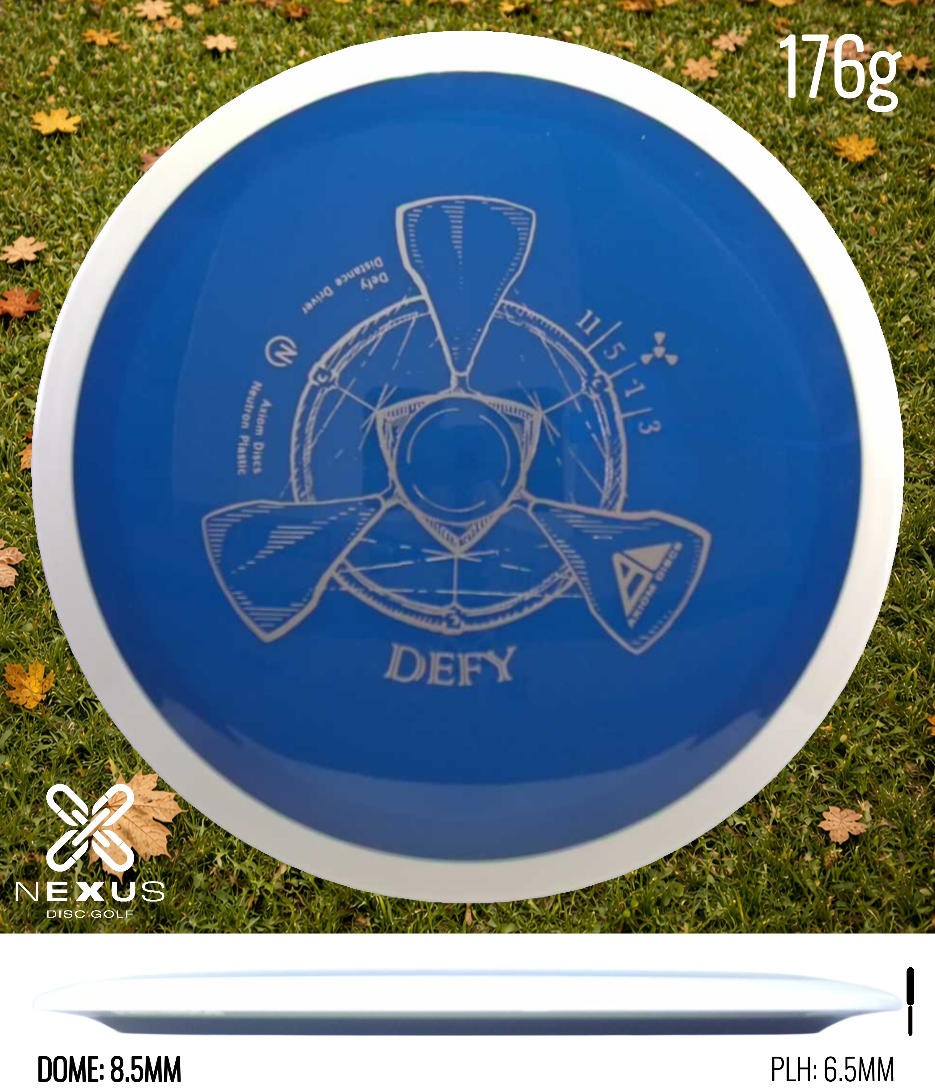 Axiom Defy Neutron Blue/Silver 176g