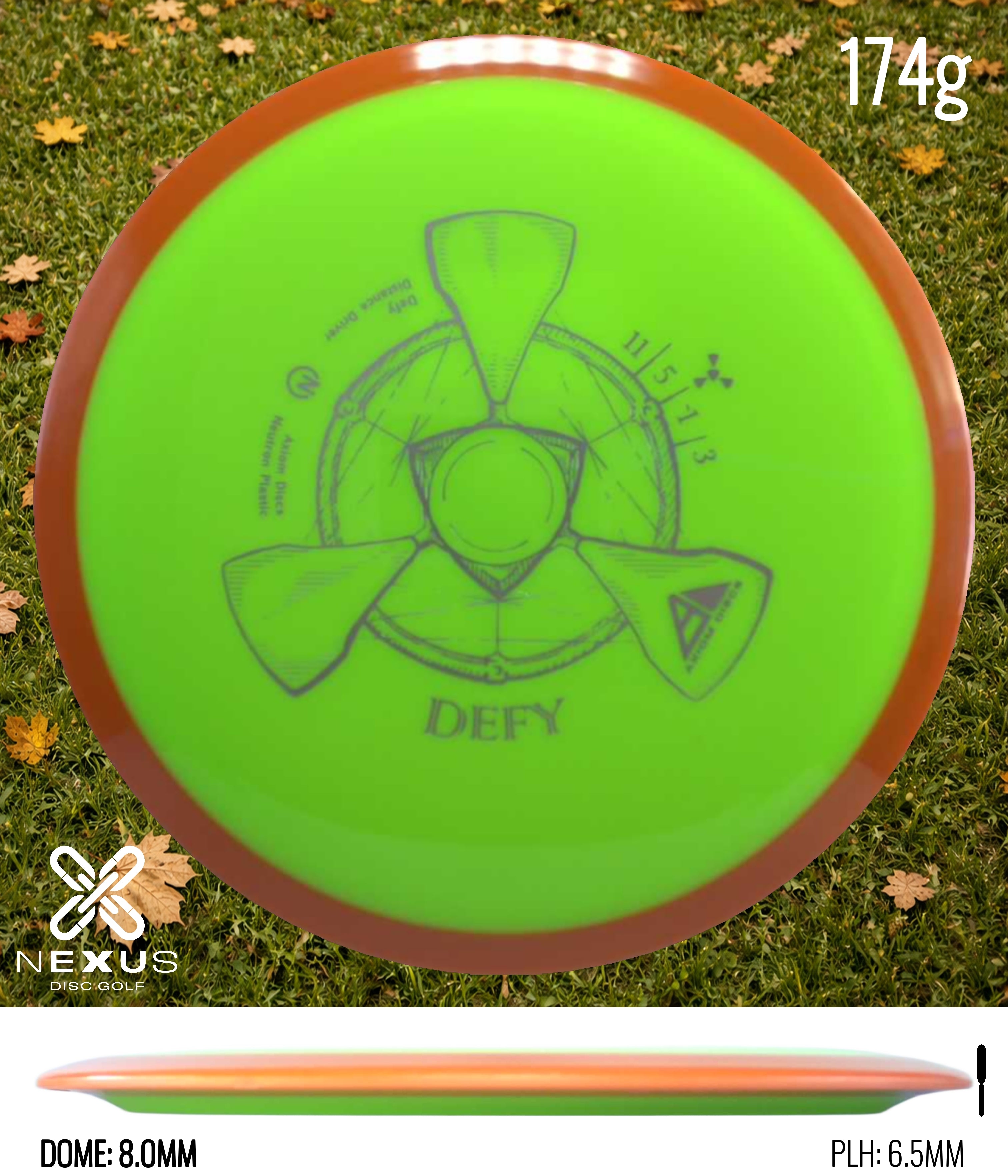 Axiom Defy Neutron Green/Silver 174g