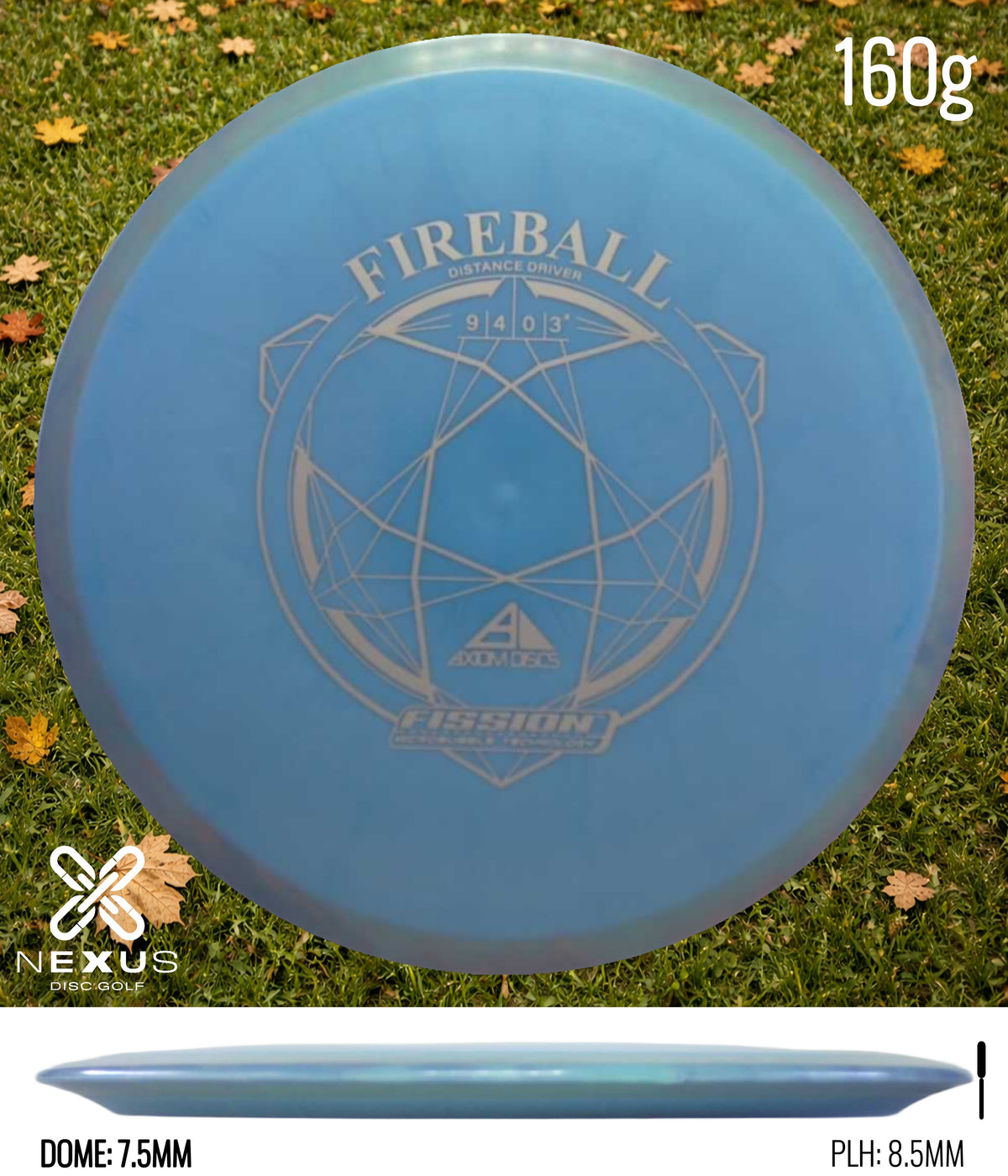 Axiom Fireball Fission Blue/Silver 160g