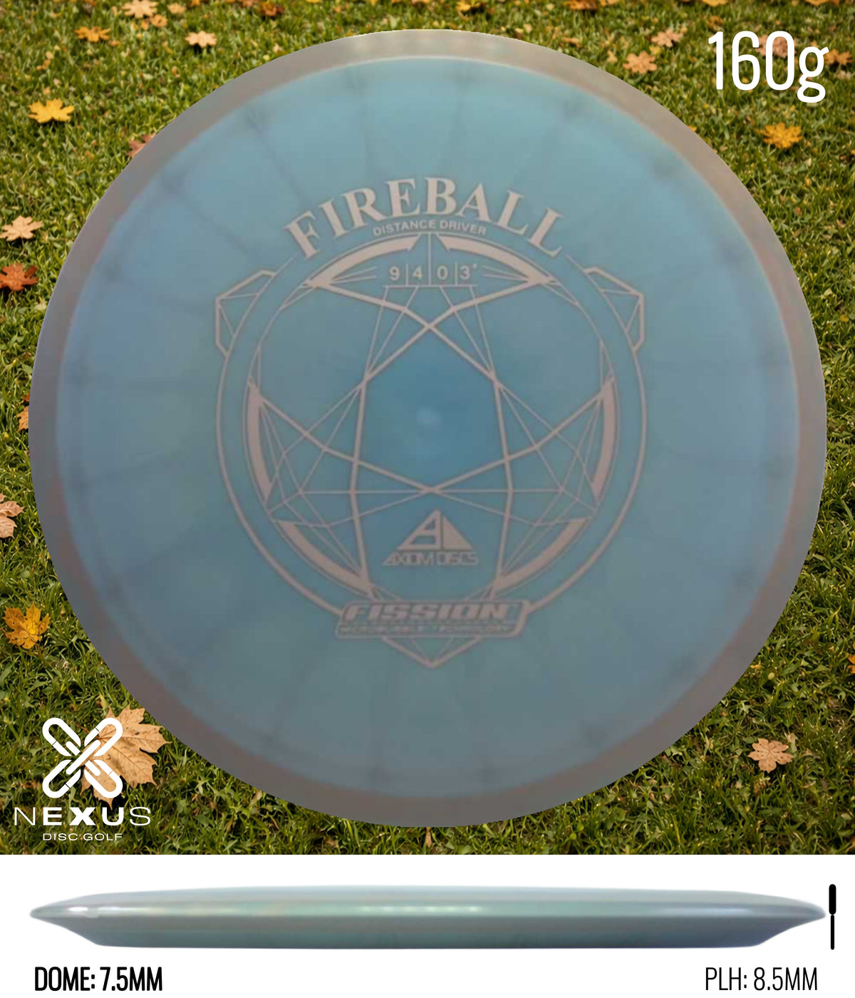 Axiom Fireball Fission Blue/Silver 160g
