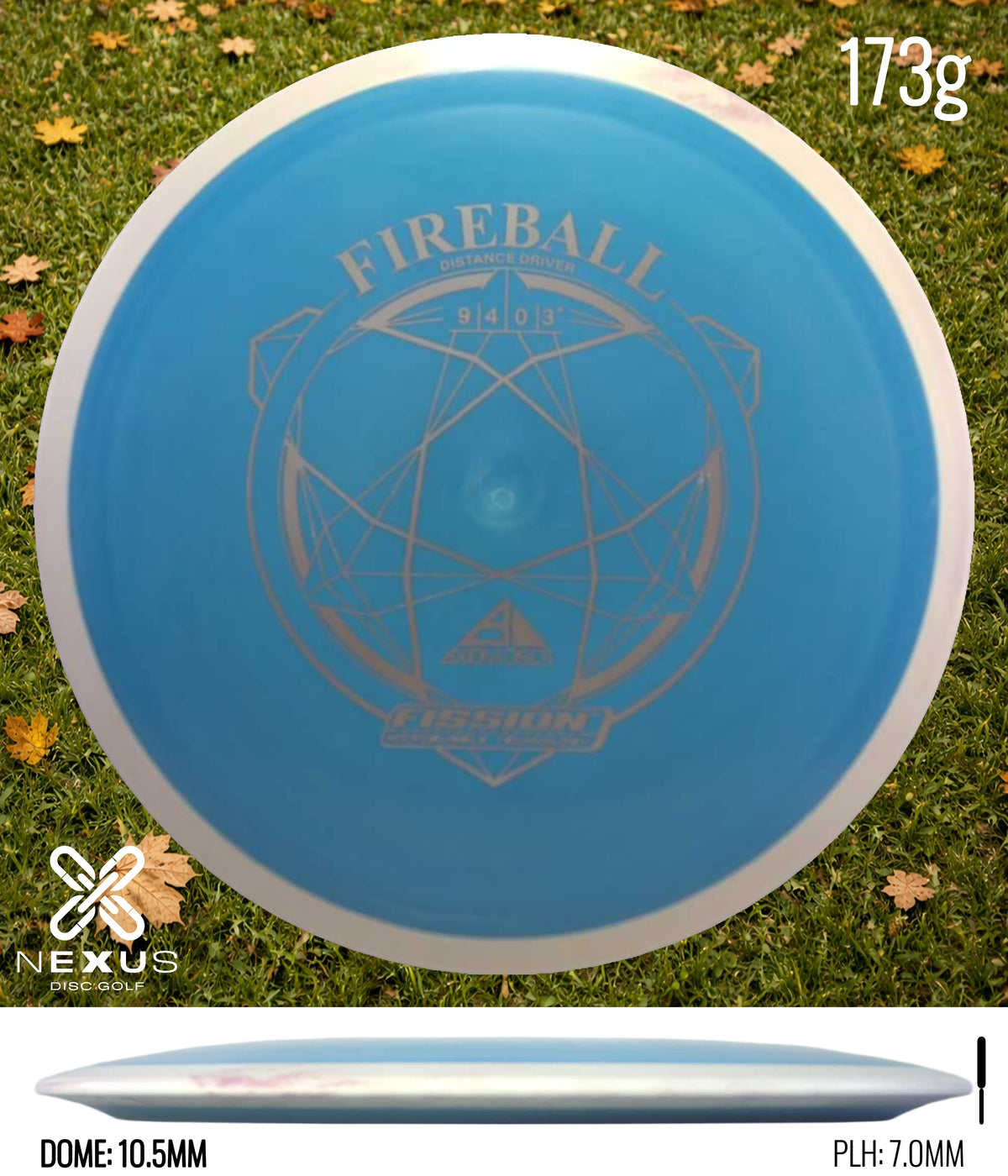 Axiom Fireball Fission Blue/Silver 173g