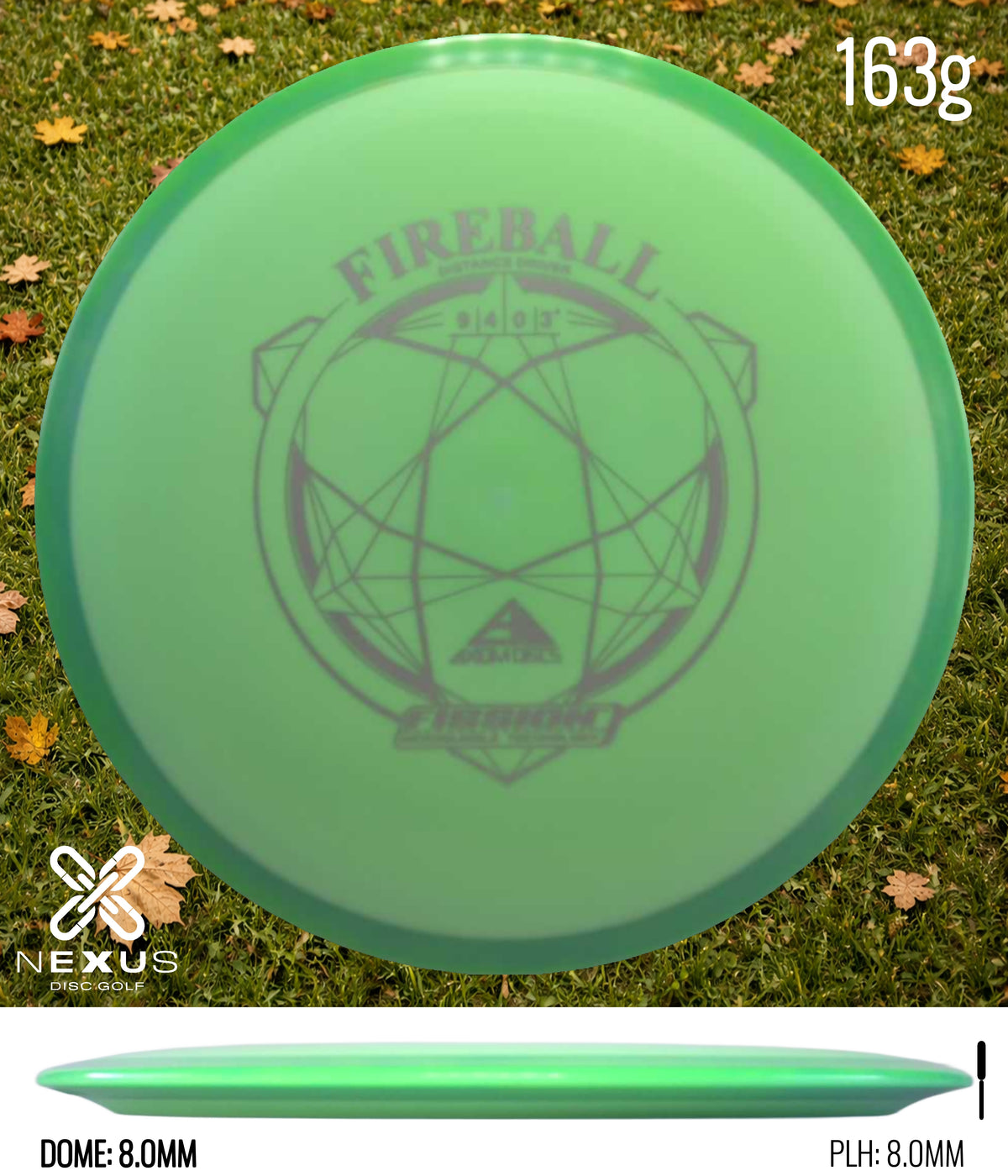 Axiom Fireball Fission Green/Silver 163g