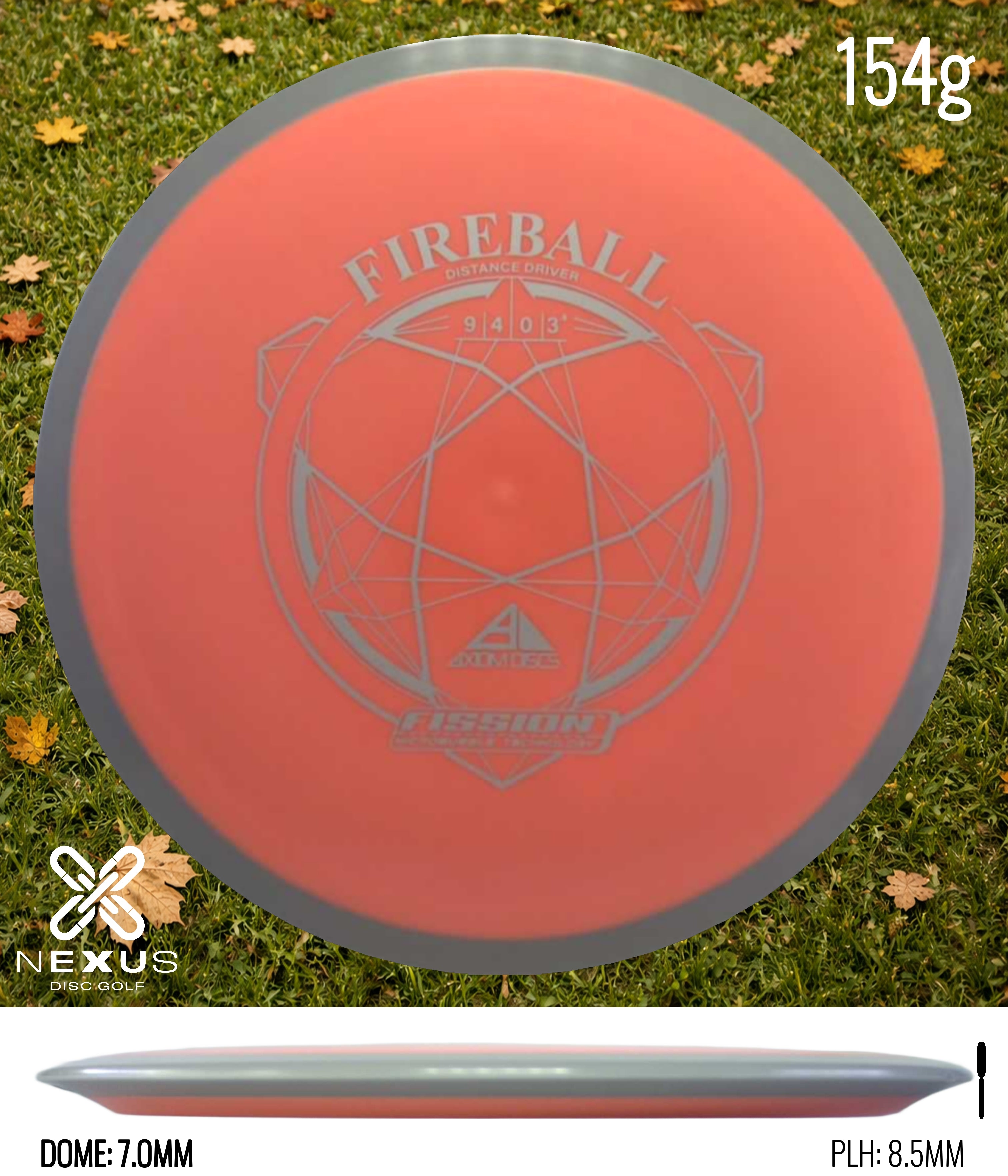 Axiom Fireball Fission Orange/Silver 154g