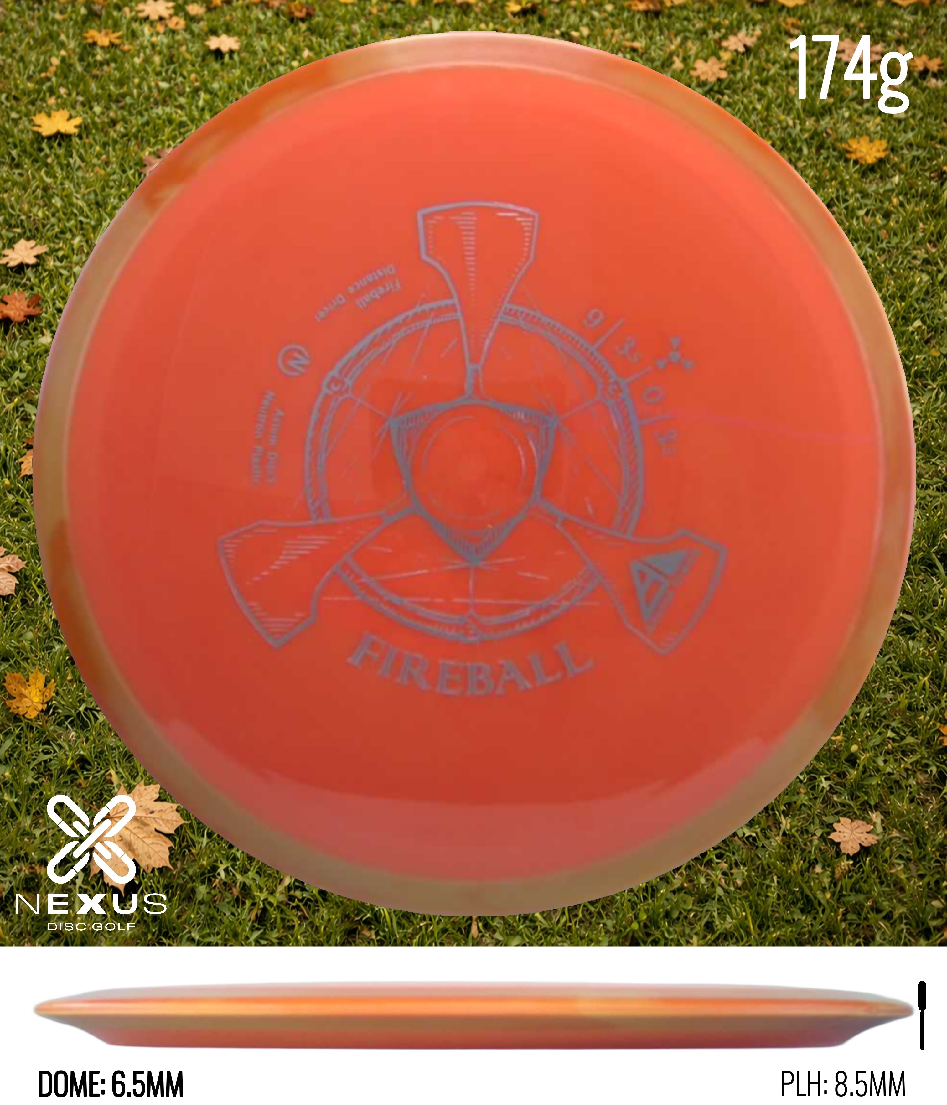 Axiom Fireball Neutron Orange/Silver 174g
