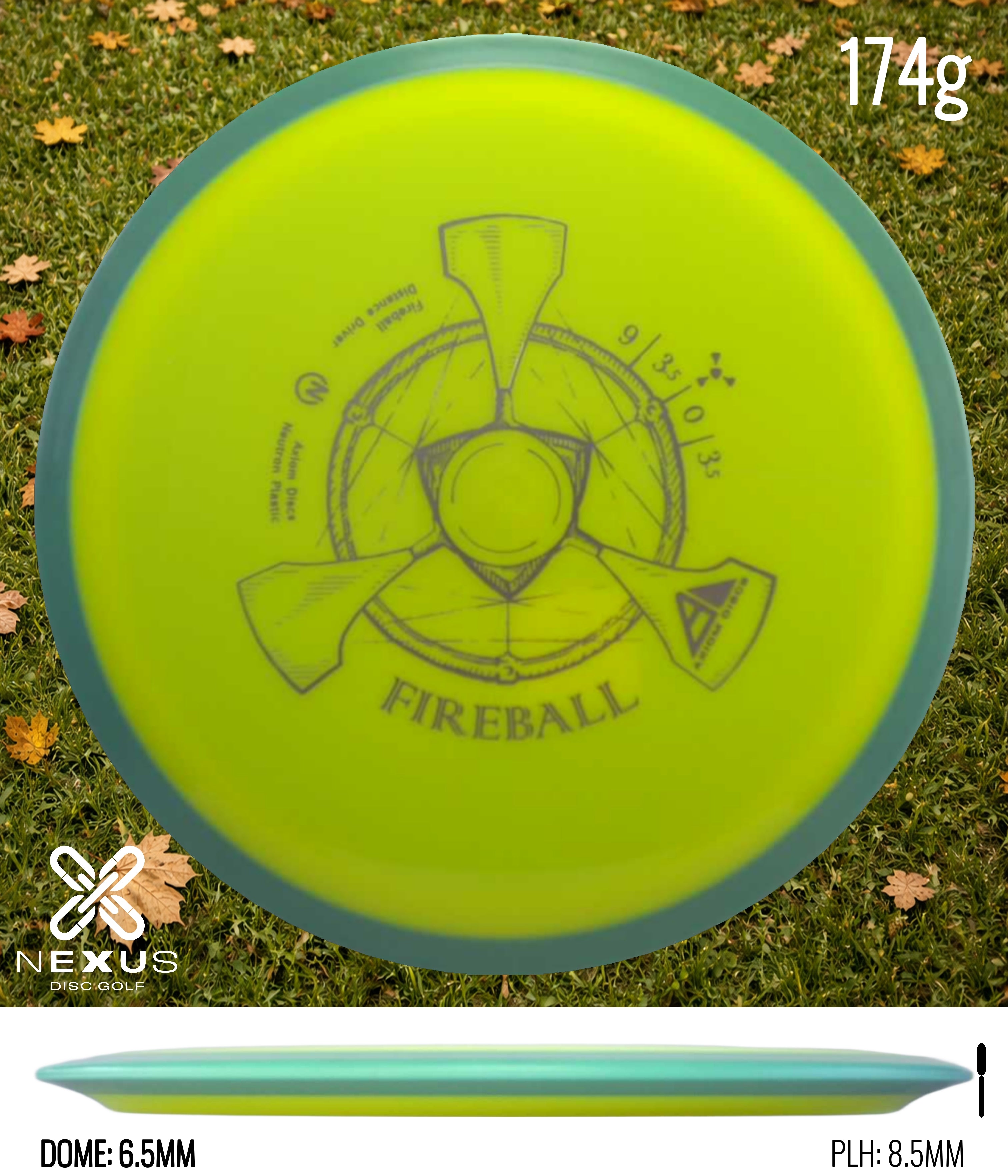 Axiom Fireball Neutron Yellow/Silver 174g