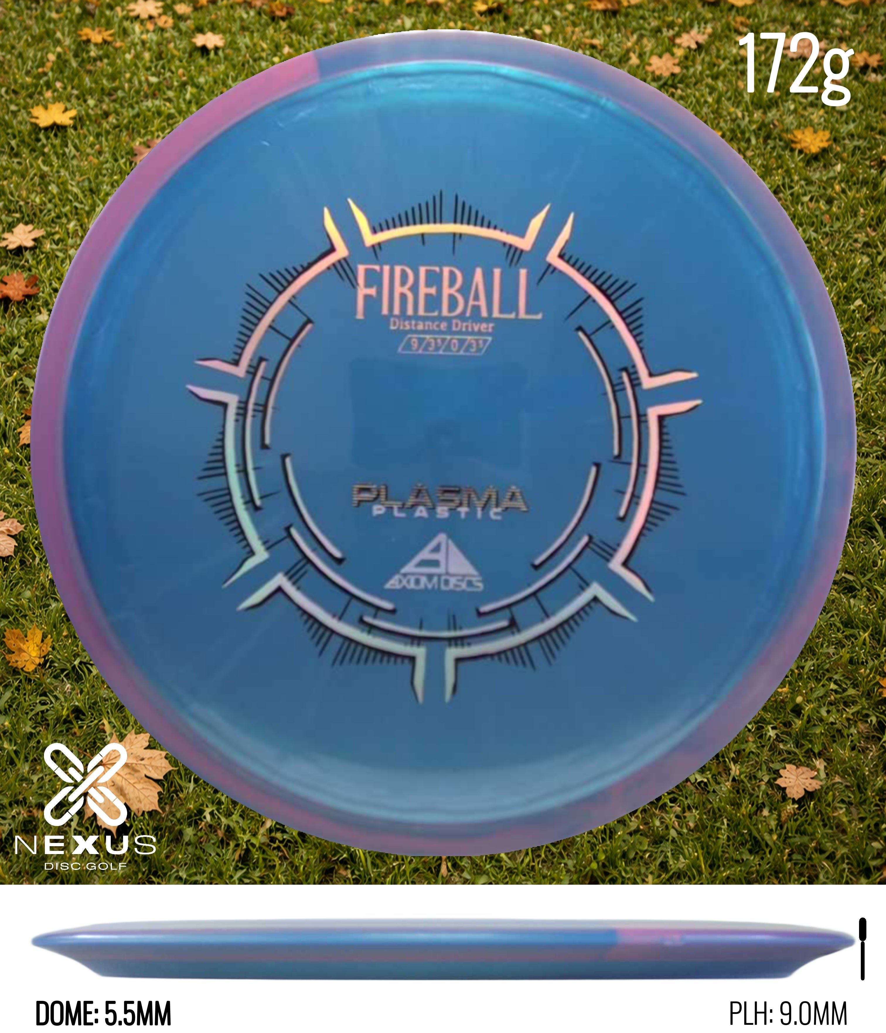 Axiom Fireball Plasma Blue/Silver 172g