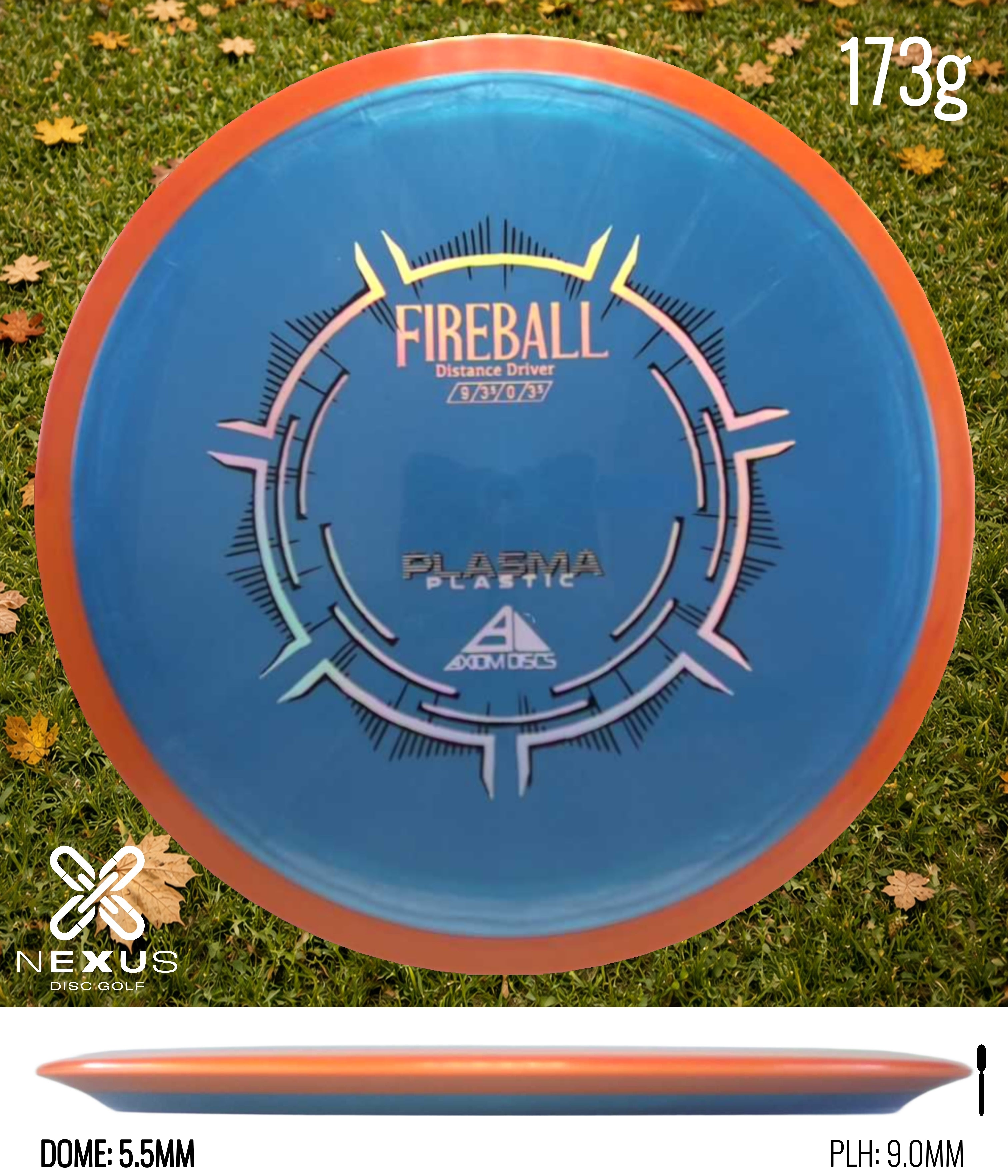 Axiom Fireball Plasma Blue/Silver 173g