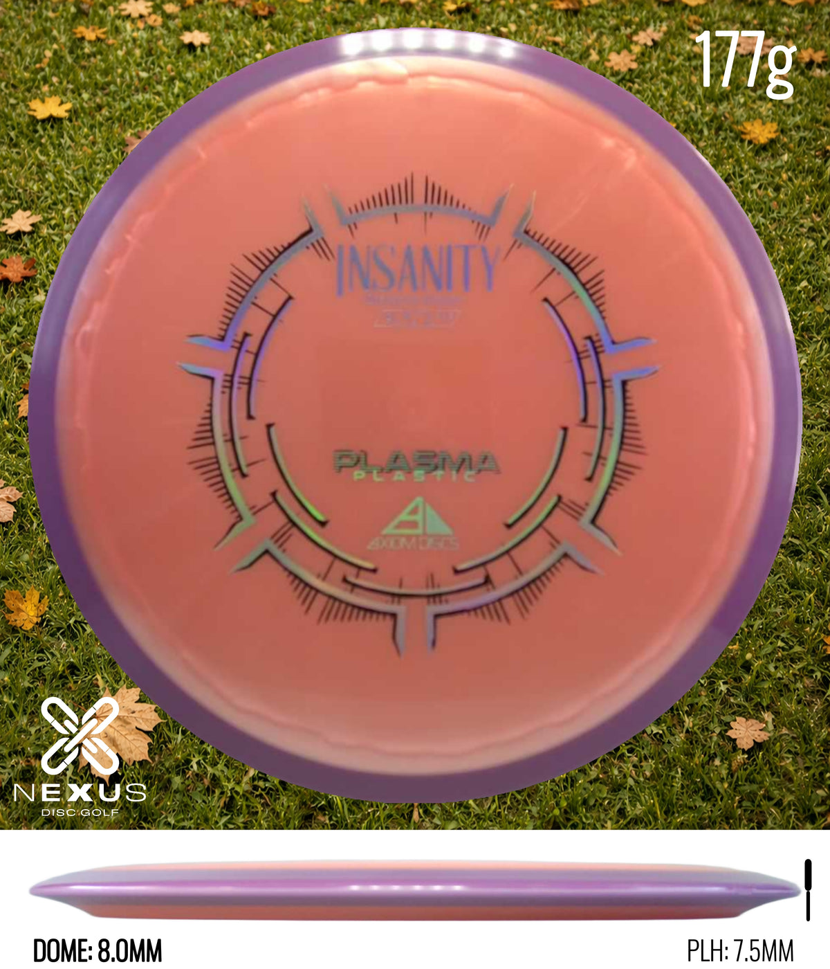Axiom Insanity Plasma Pink/Silver 177g
