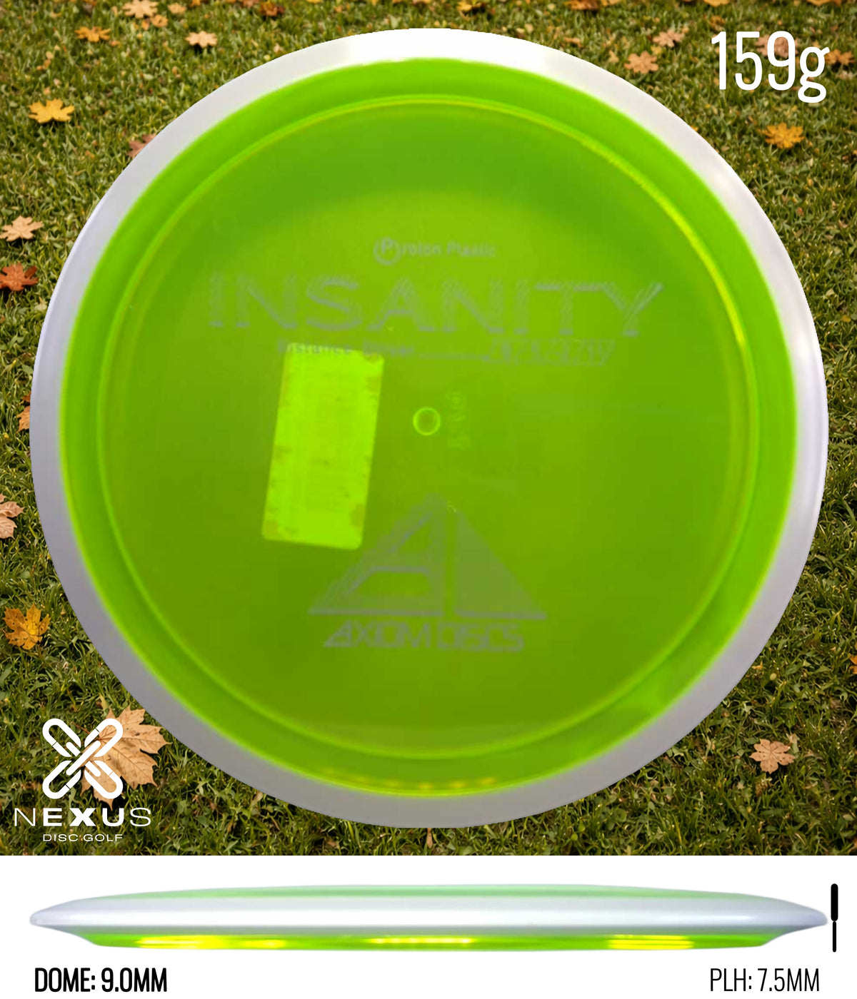 Axiom Insanity Proton Green/White 159g