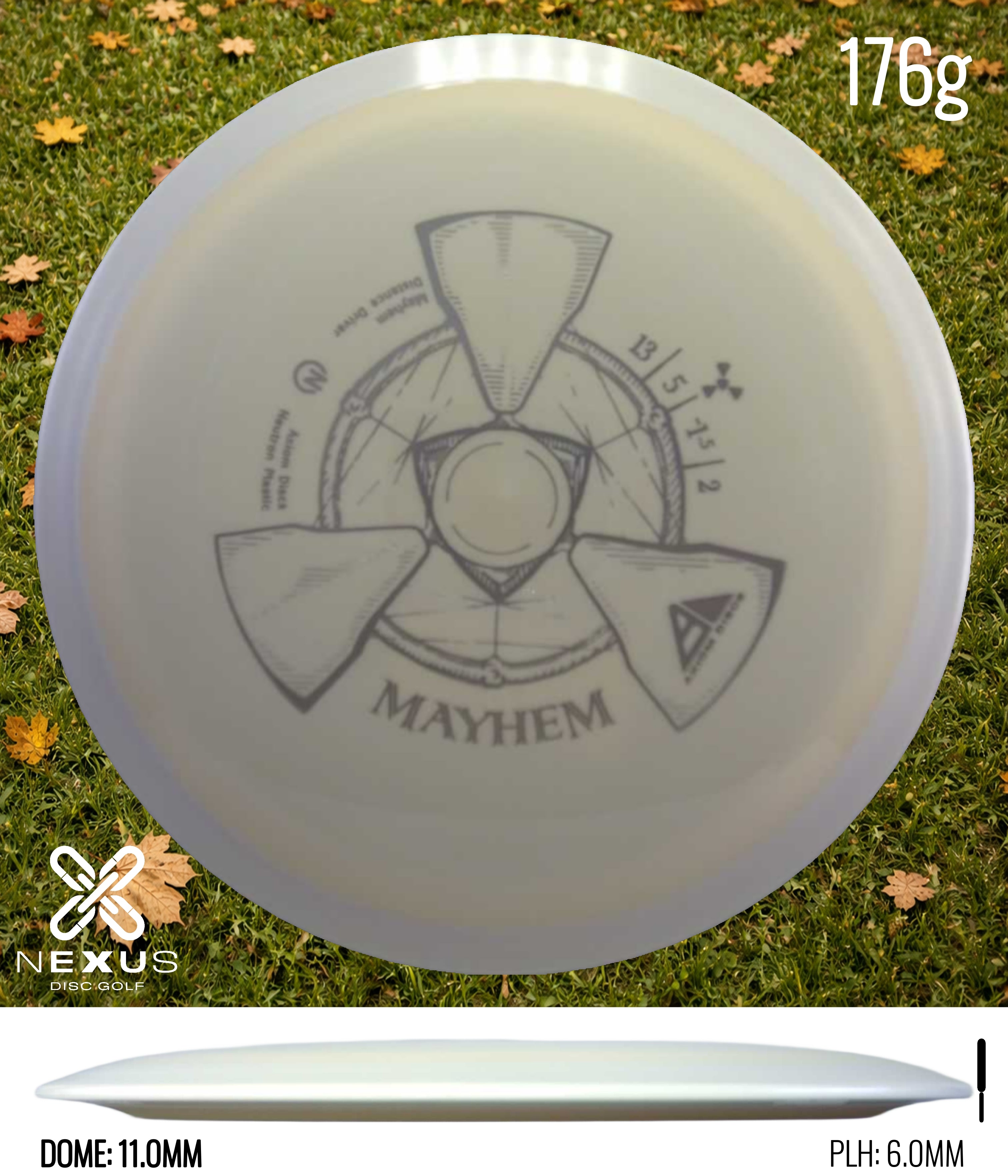 Axiom Mayhem Neutron White/Silver 176g