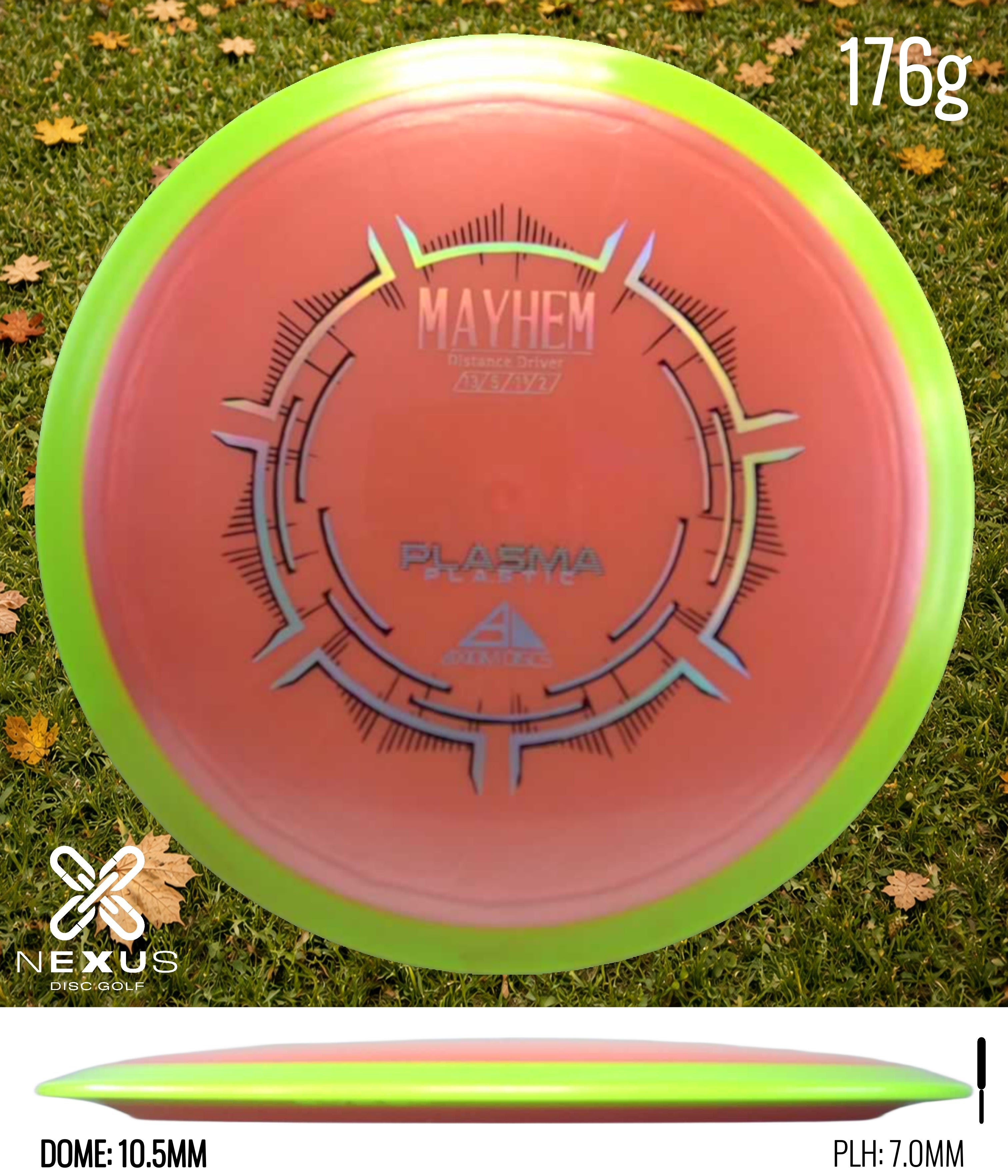 Axiom Mayhem Plasma Orange/Silver 176g