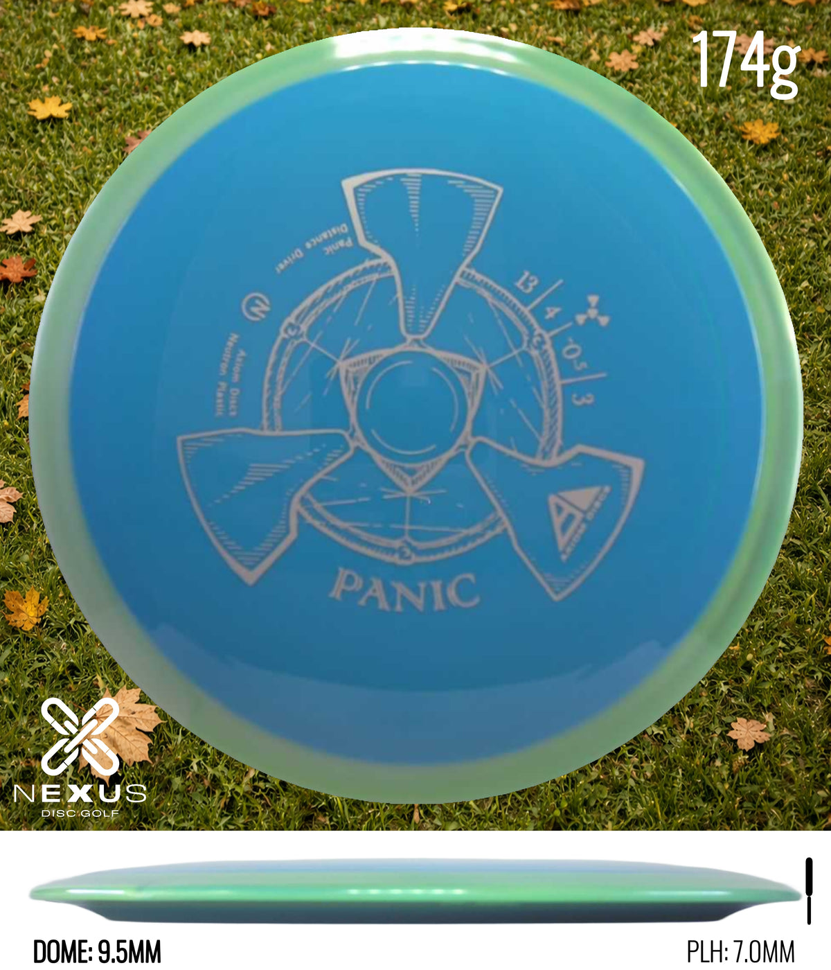 Axiom Panic Neutron Light Blue/Silver 174g