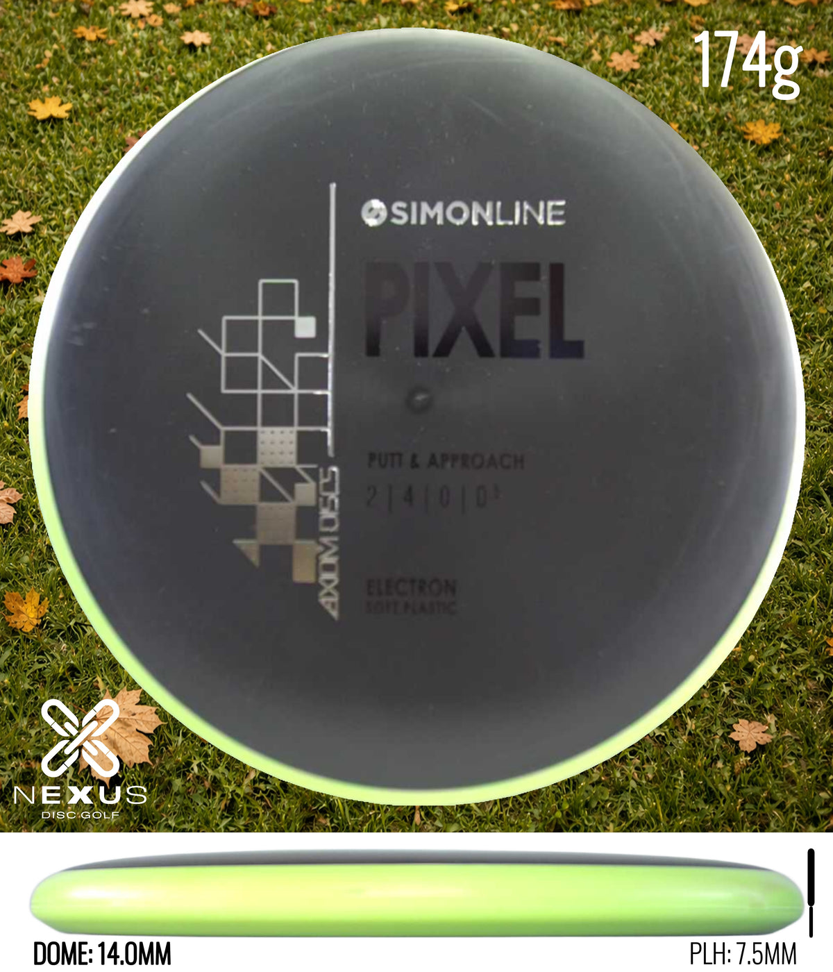 Axiom Pixel Electron Black/Black, Silver 174g