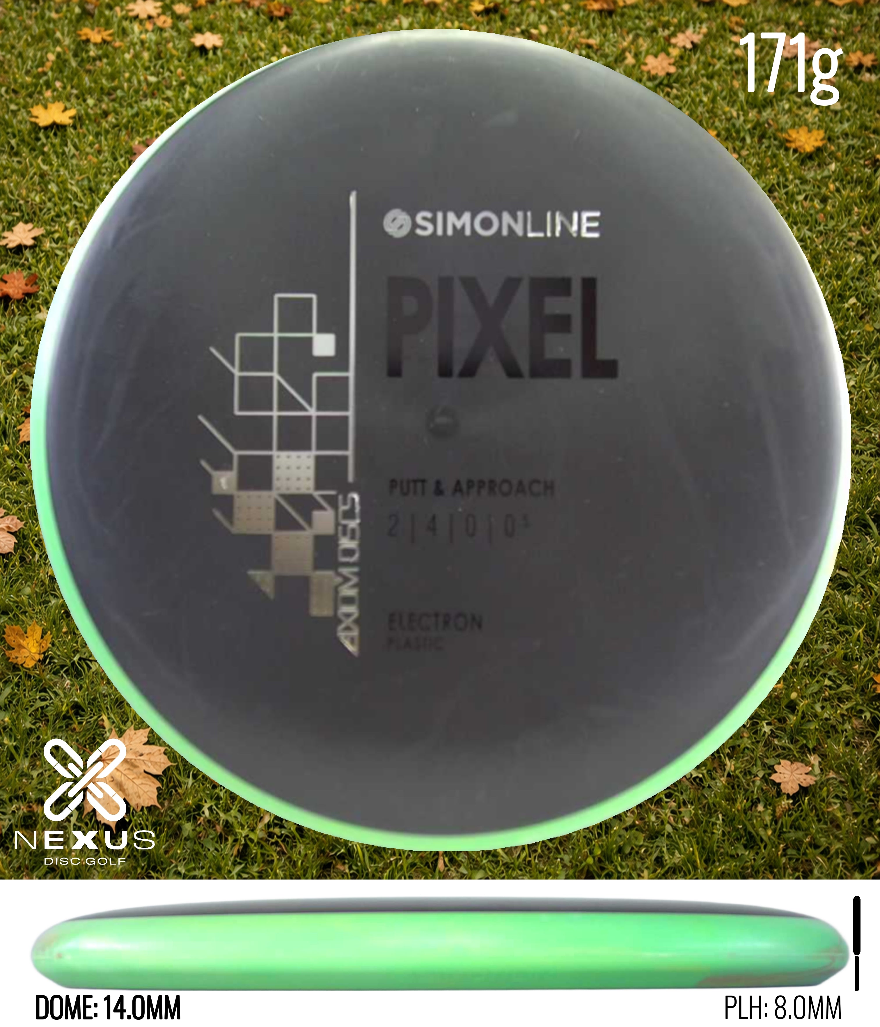 Axiom Pixel Electron Black/Silver, Black 171g