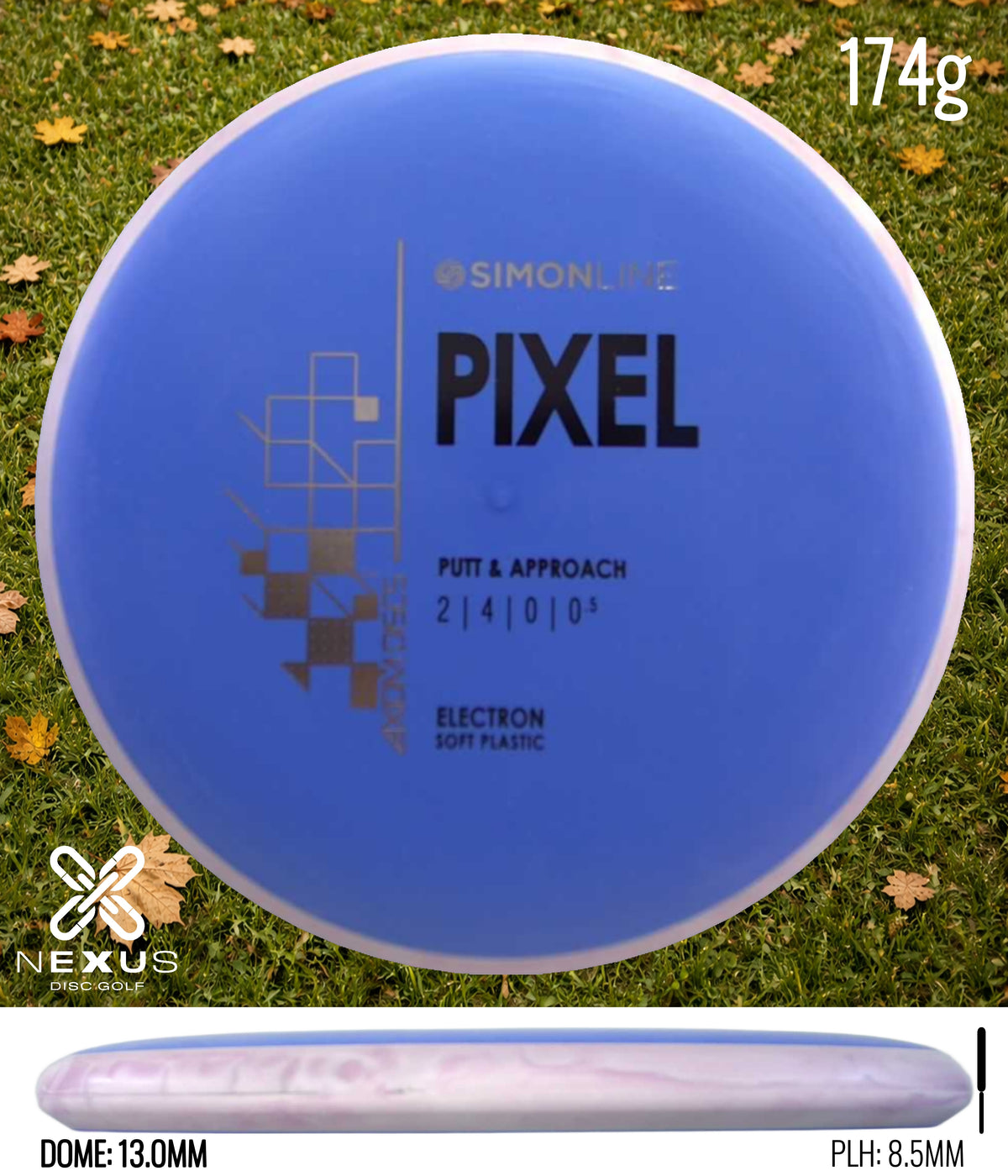 Axiom Pixel Electron Blue/Black, Silver 174g