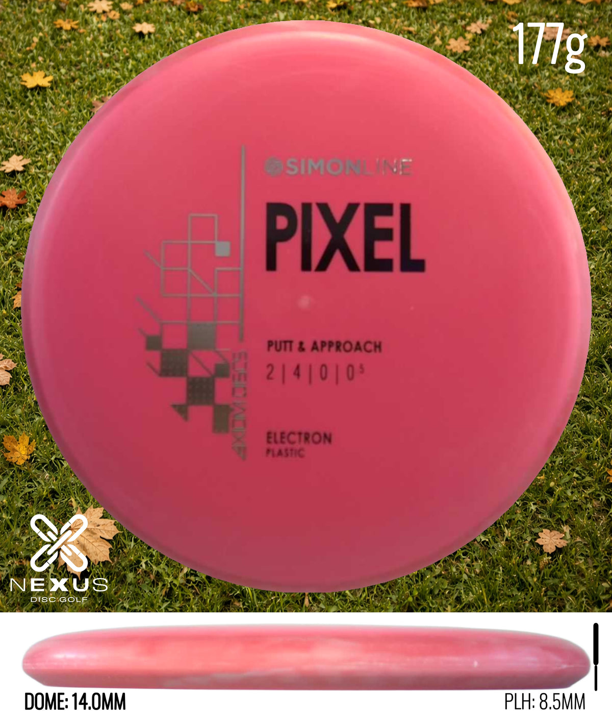 Axiom Pixel Electron Pink/Black, Silver 177g