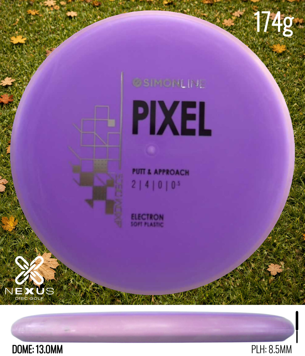 Axiom Pixel Electron Purple/Black, Silver 174g