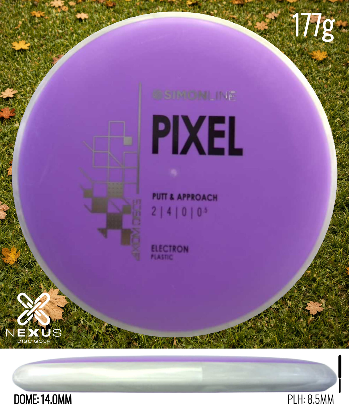 Axiom Pixel Electron Purple/Black, Silver 177g