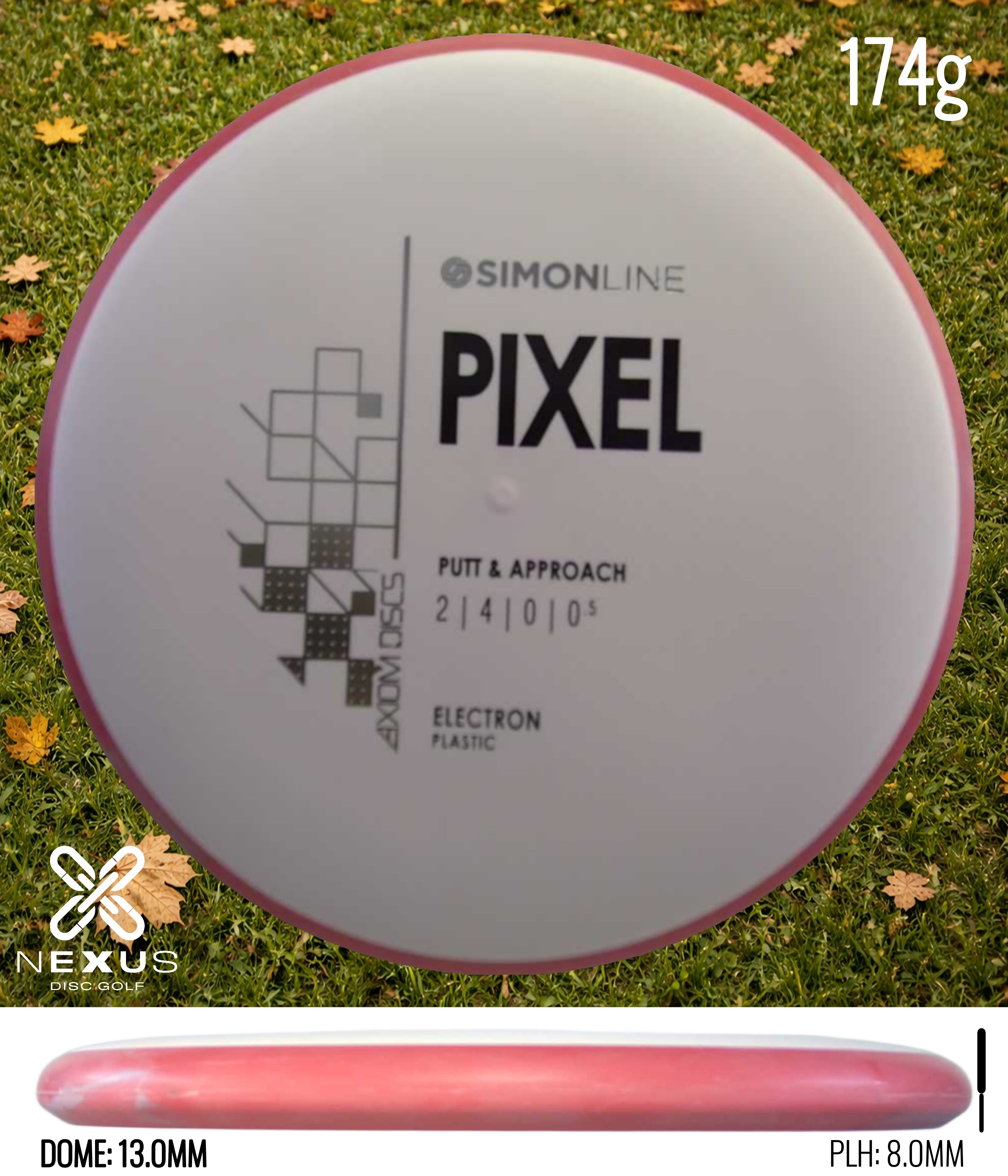 Axiom Pixel Electron White/Black, Silver 174g