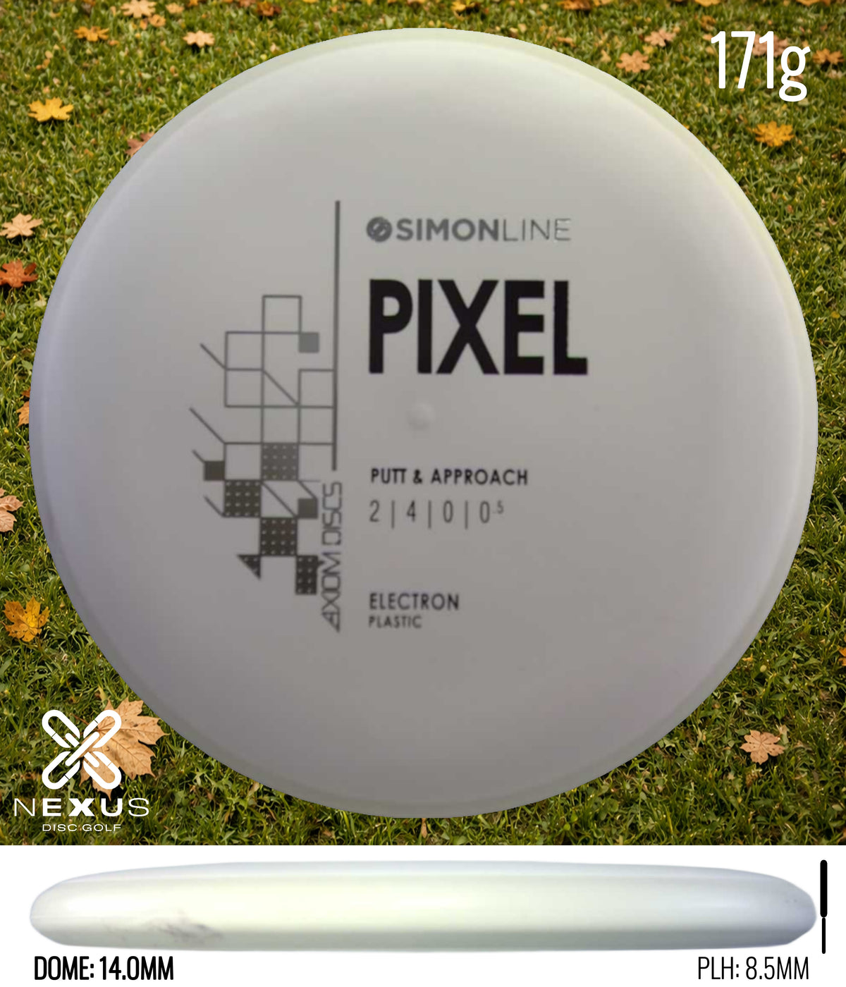 Axiom Pixel Electron White/Silver, Black 171g