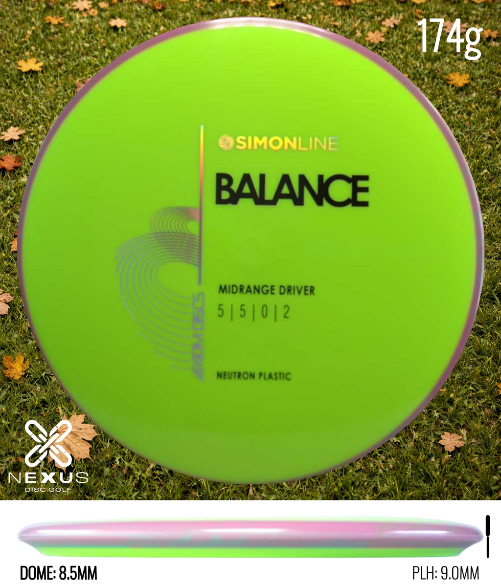 Axiom Simon Line Neutron Balance Green/Black, Silver Metallic 174g