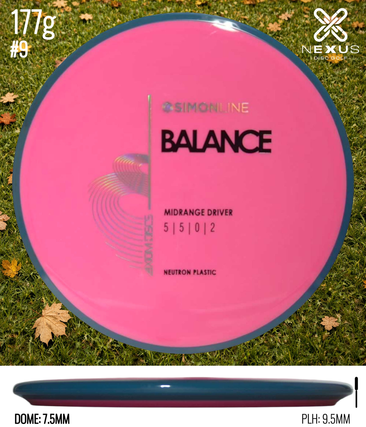 Axiom Simon Line Neutron Balance. Neutron Pink/Black, Gold 177g