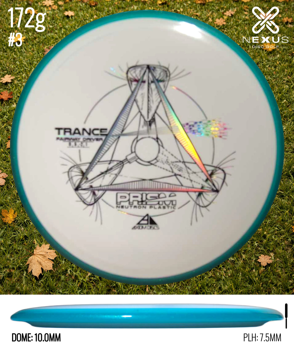 Axiom Trance Prism Neutron White/Black, Rainbow Holo 172g