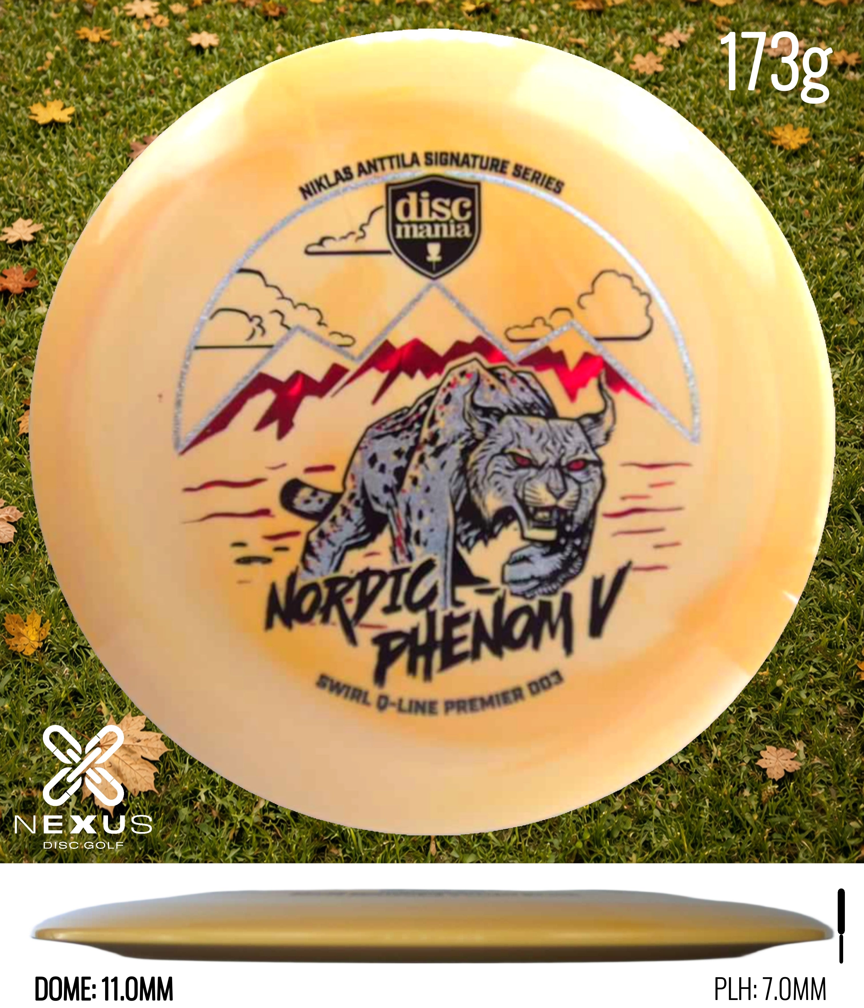 Discmania DD Orange/Multicolor, Silver 173g