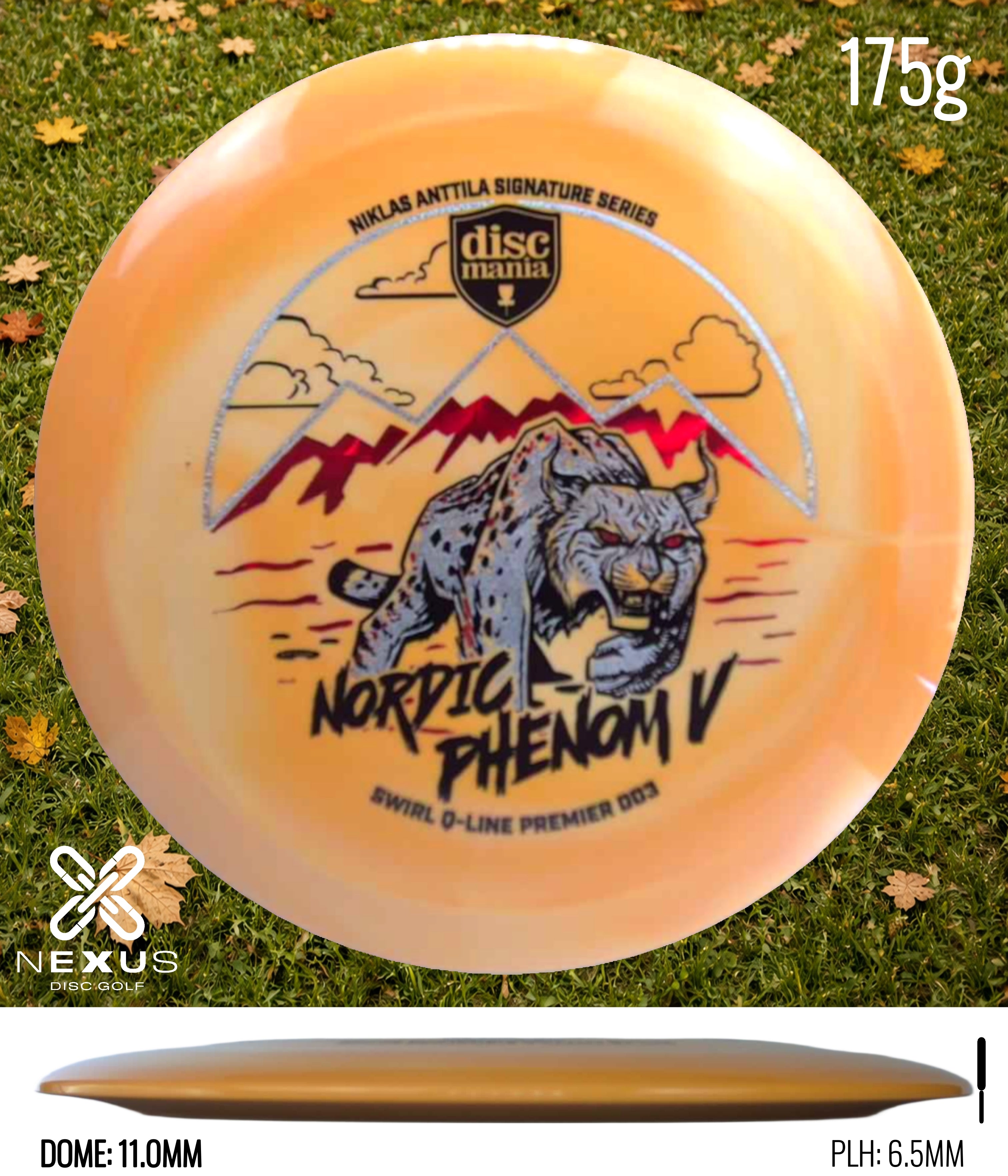 Discmania DD Orange/Rainbow Holo, Blue Metallic 175g