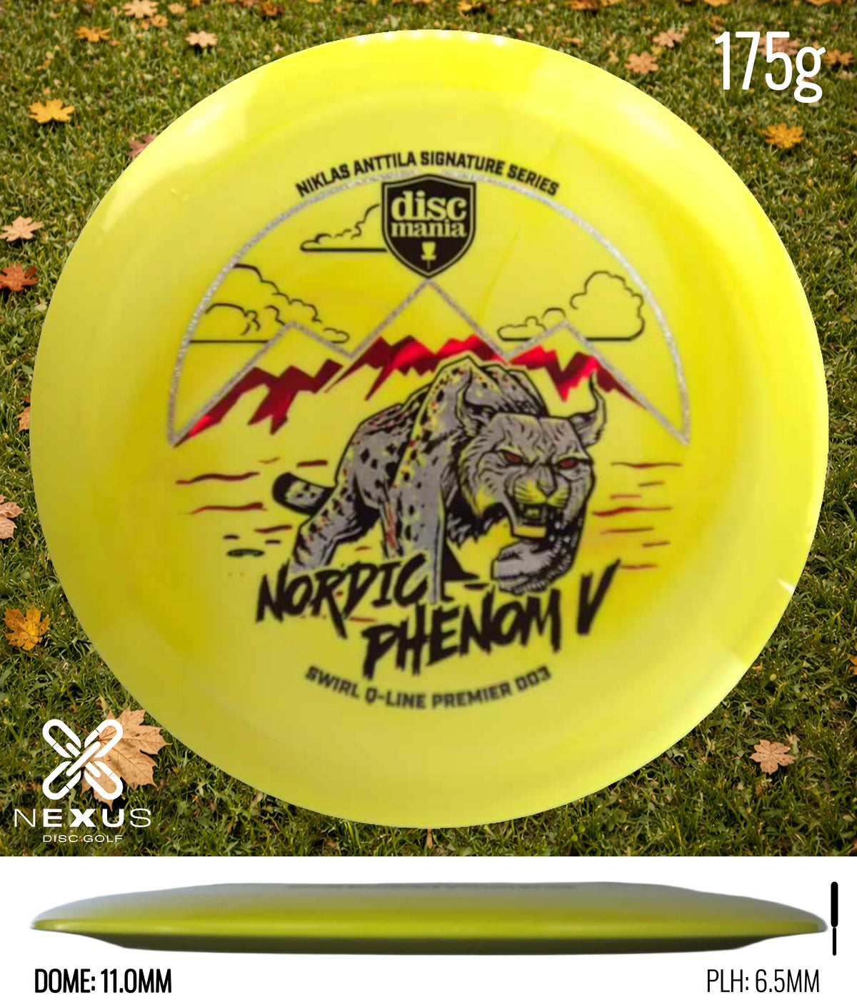Discmania DD Yellow/Silver, Black 175g