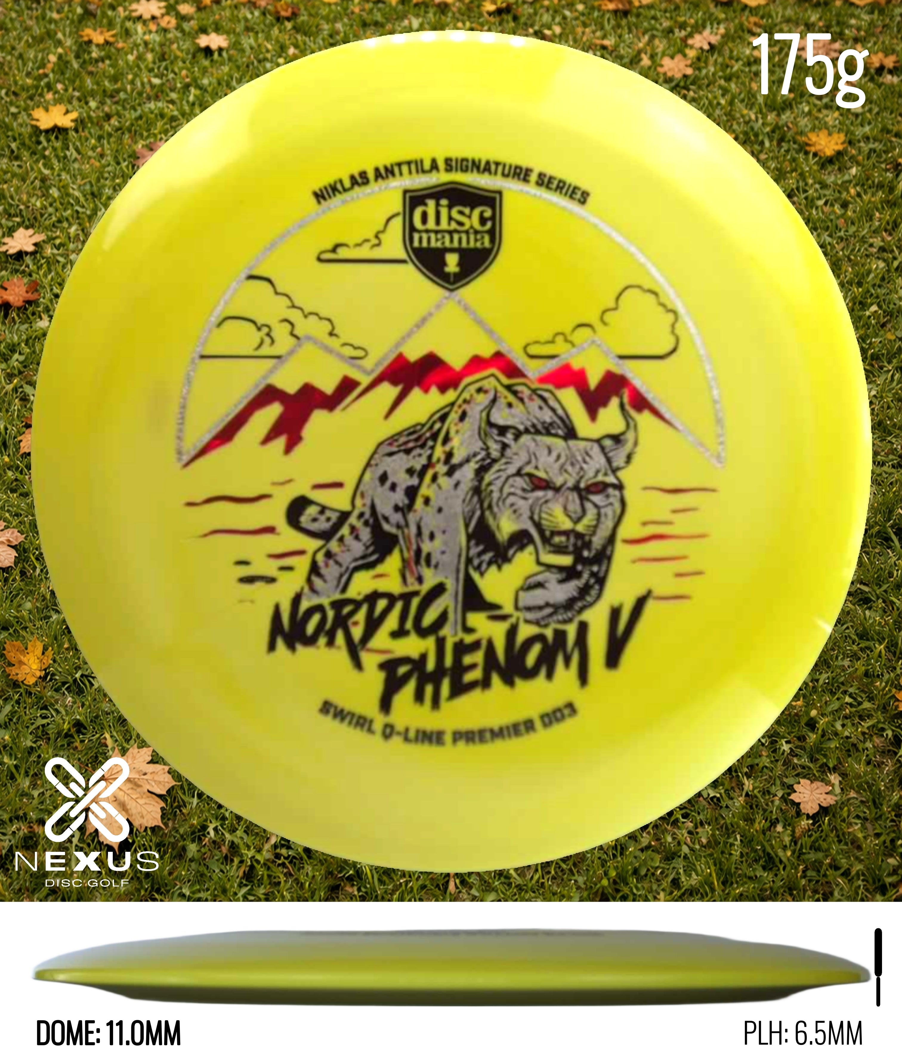 Discmania DD Yellow/Silver, Black 175g