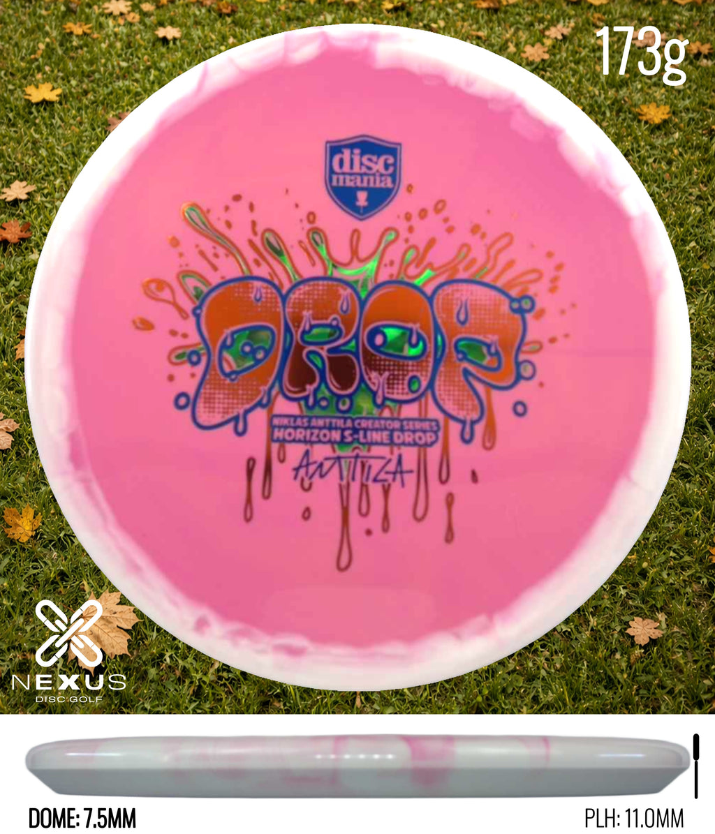 Discmania Drop Horizon S-Line Pink/Multicolor, Holographic 173g