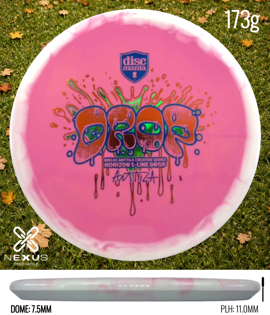 Discmania Drop Horizon S-Line Pink/Multicolor, Holographic 173g