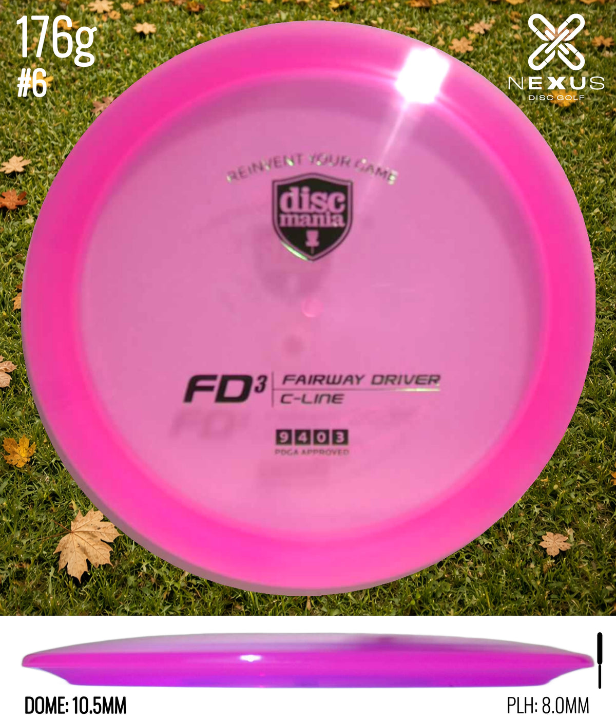 Discmania FD C-Line Pink 176g