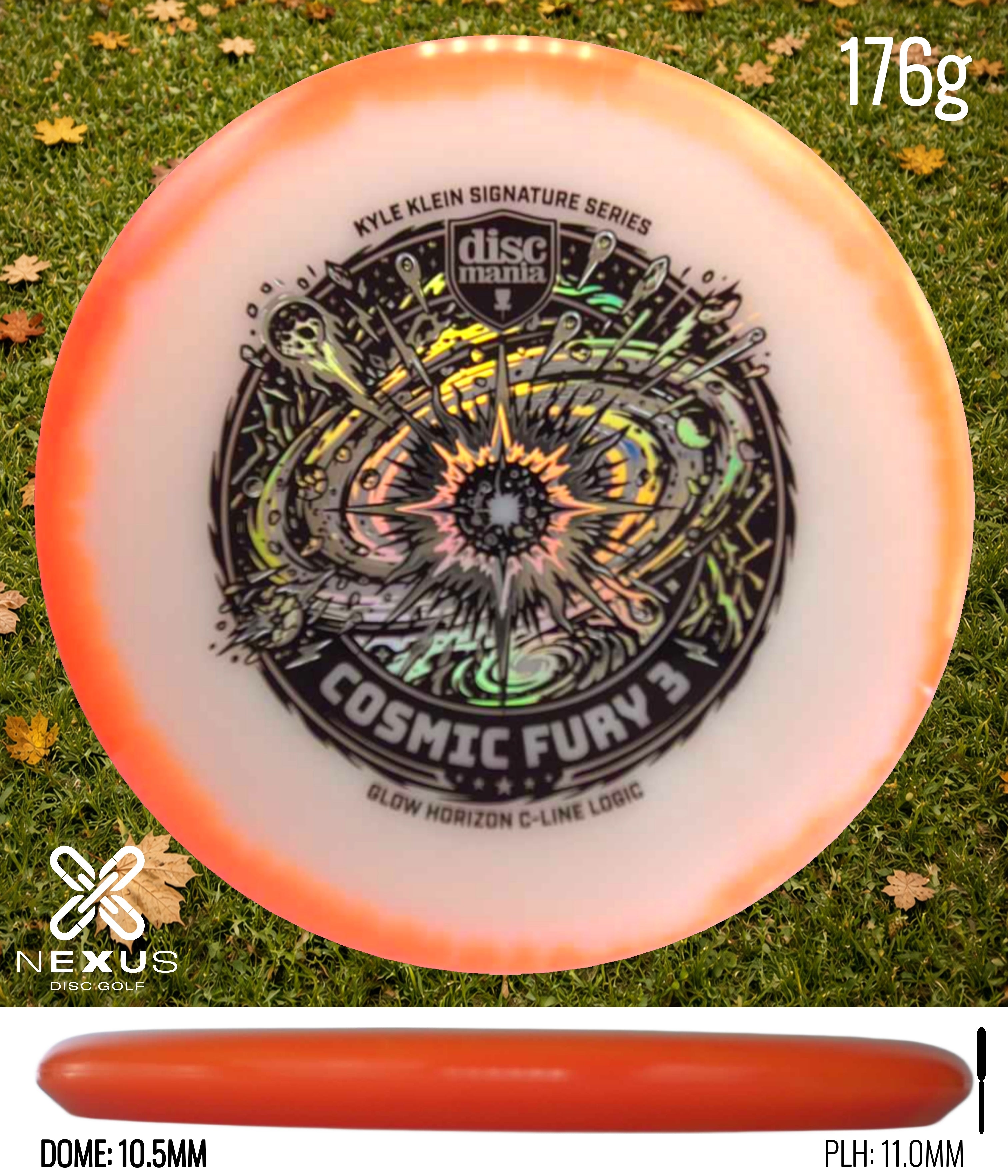 Discmania Logic C-Line Orange/Black, Holographic 176g