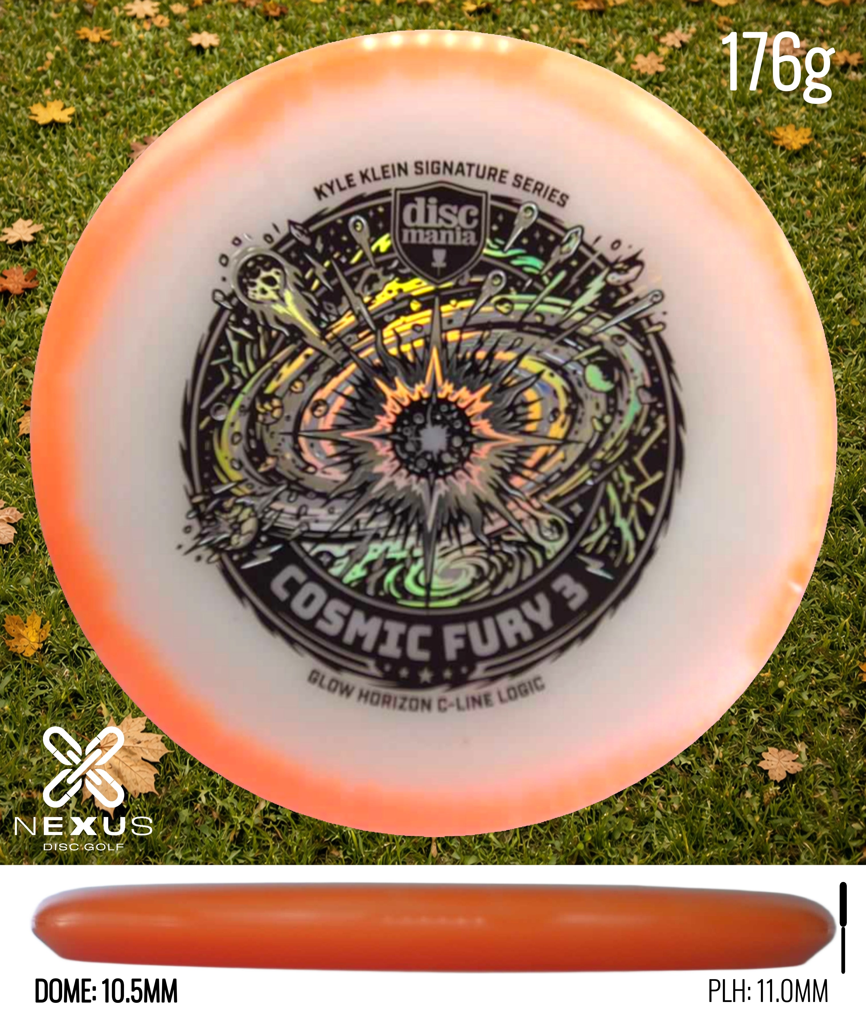 Discmania Logic C-Line Orange/Black, Holographic 176g