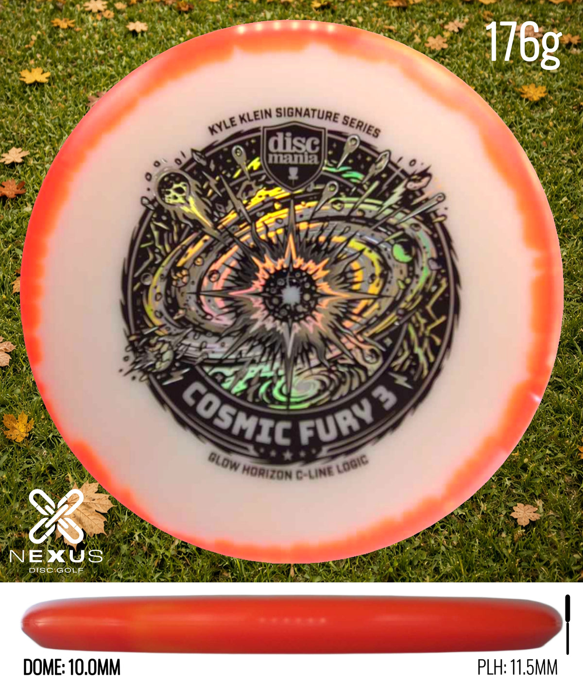 Discmania Logic C-Line Orange/Black, Holographic 176g