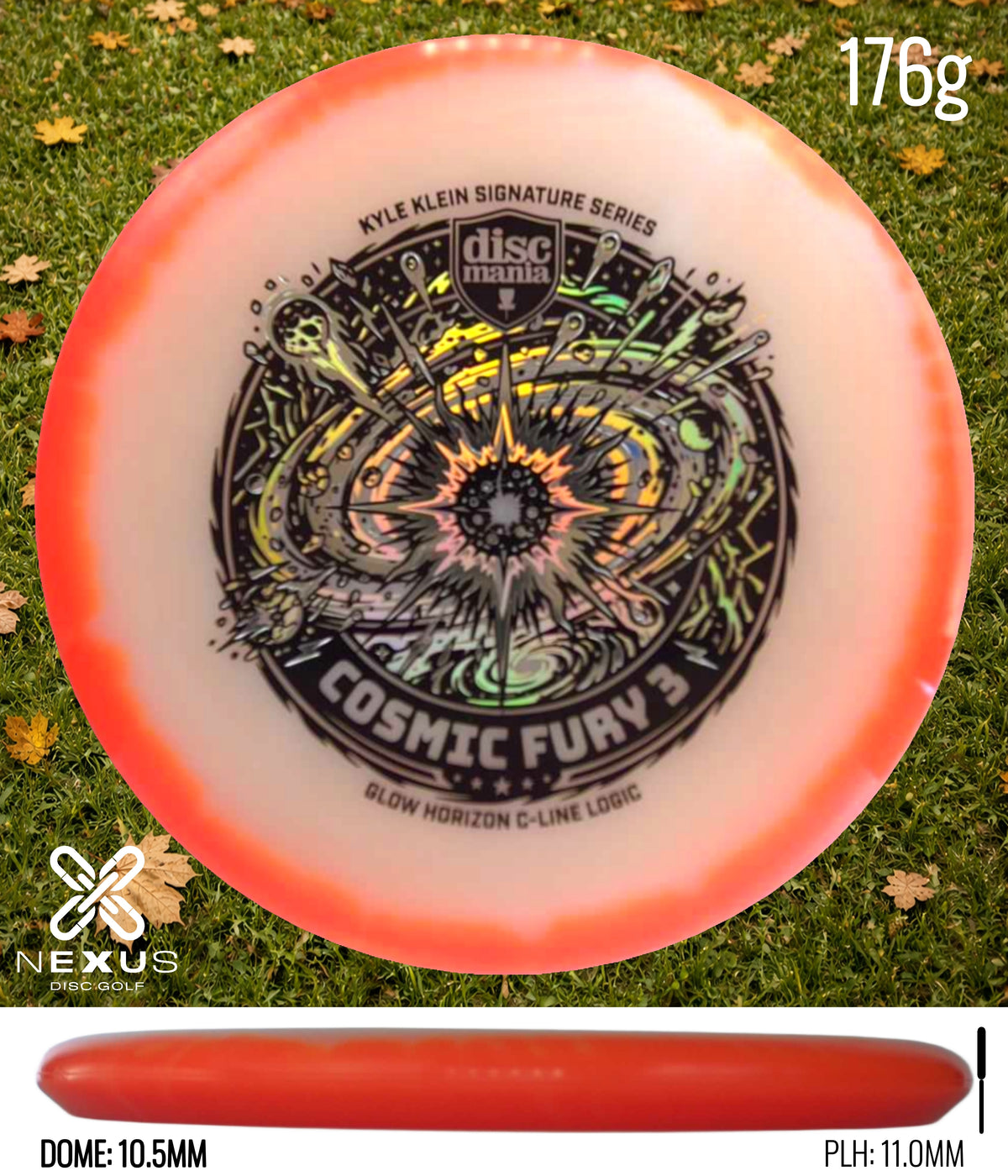 Discmania Logic C-Line Orange/Black, Holographic 176g