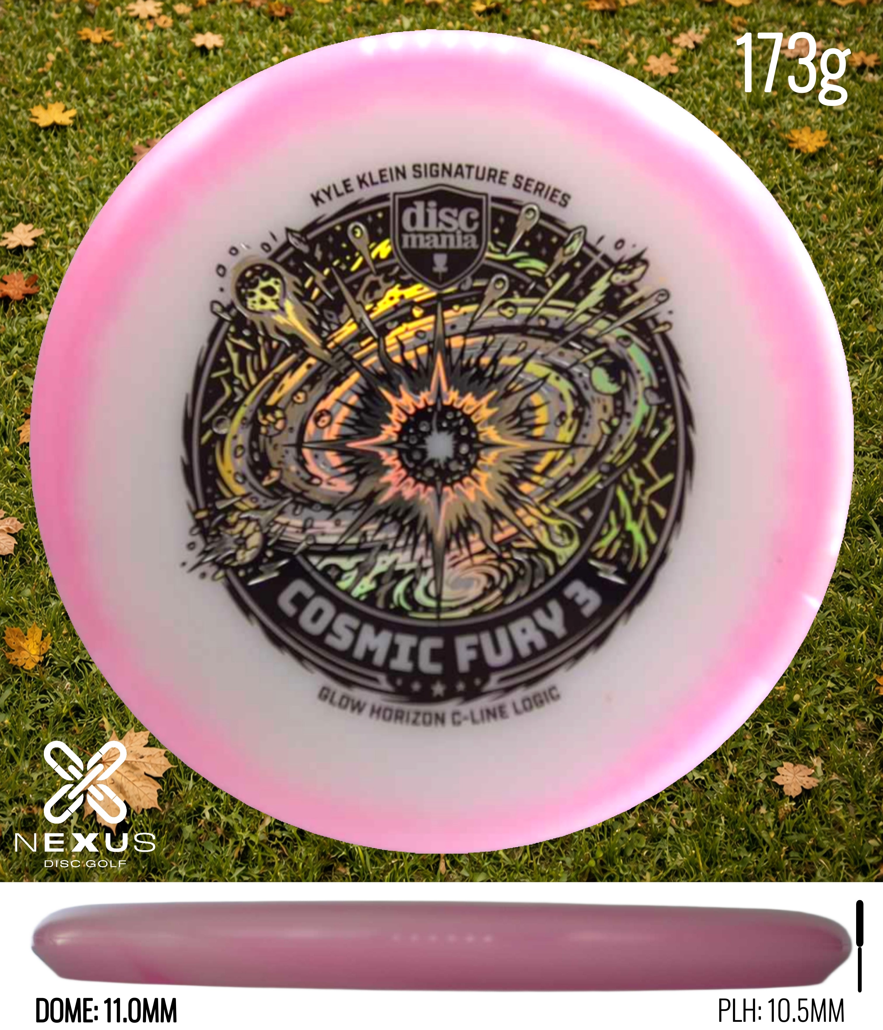 Discmania Logic C-Line Pink/Black, Holographic 173g
