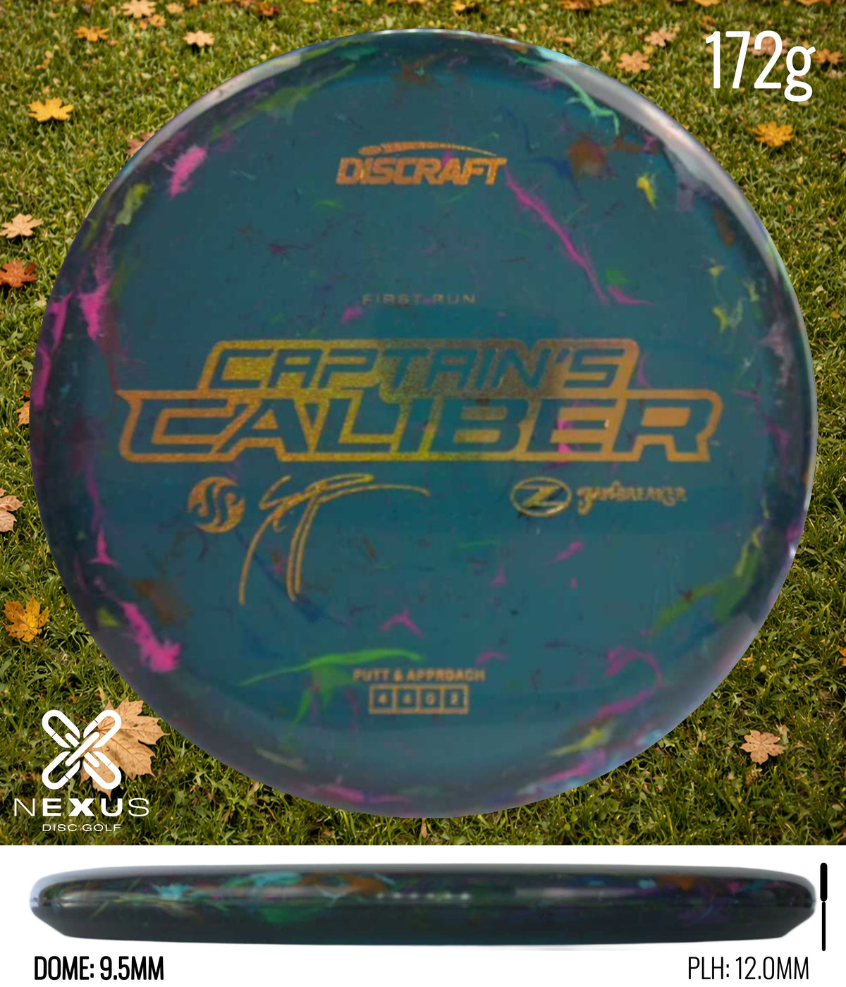 Discraft Seppo Paju First Run Z Jawbreaker Captain’s Caliber Jawbreaker Blue/Gold 172g
