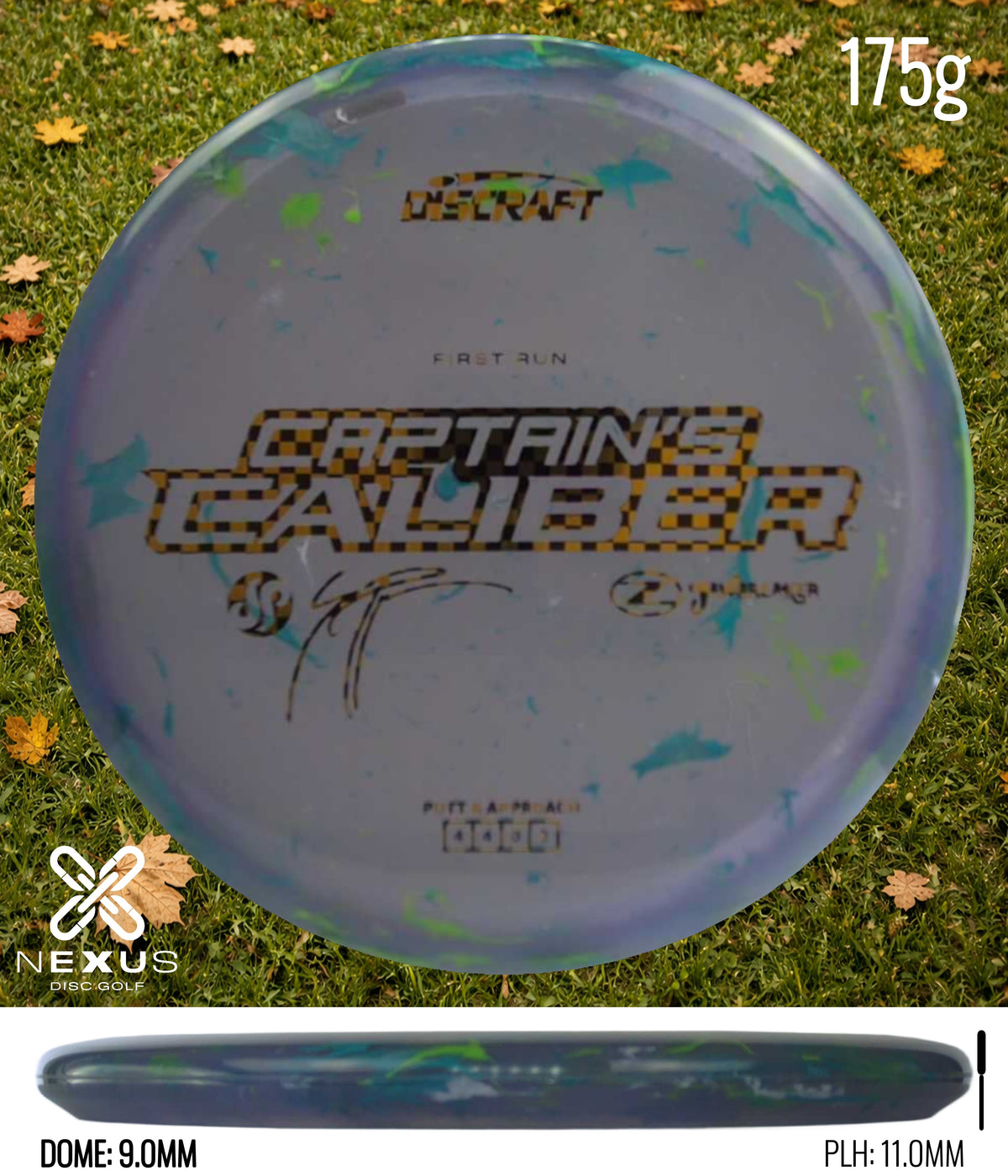 Discraft Seppo Paju First Run Z Jawbreaker Captain’s Caliber Jawbreaker Blue/Gold, Black 175g