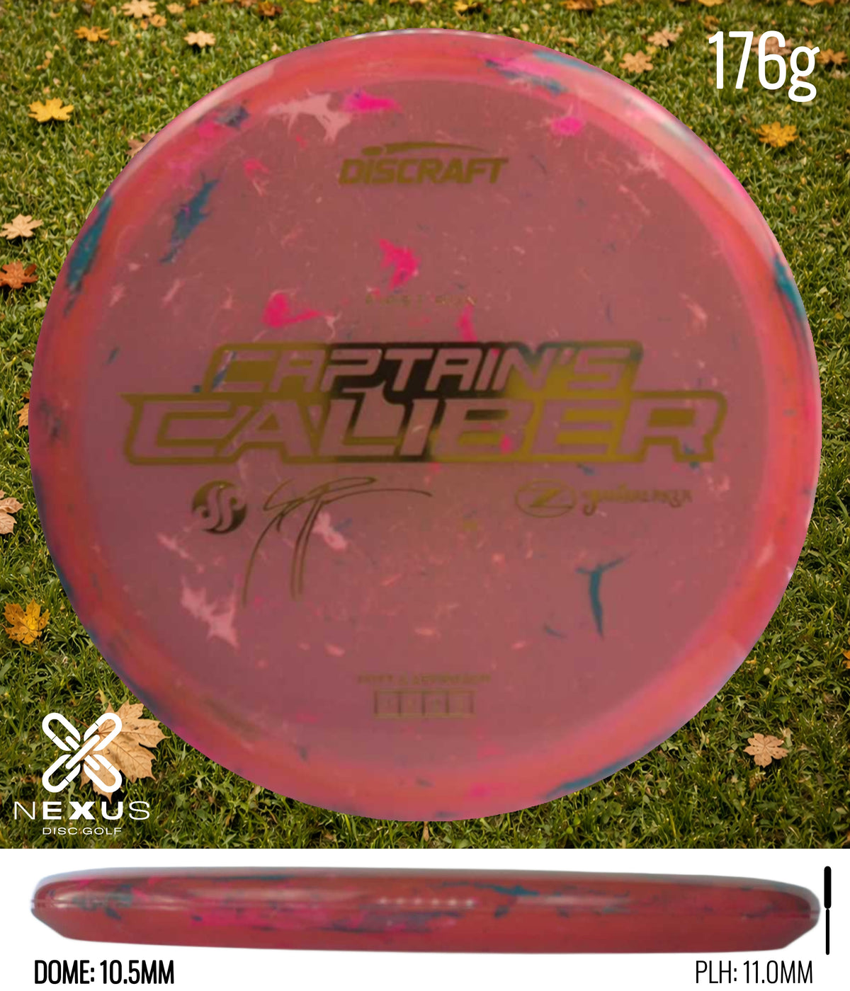 Discraft Seppo Paju First Run Z Jawbreaker Captain’s Caliber Jawbreaker Pink/Gold 176g