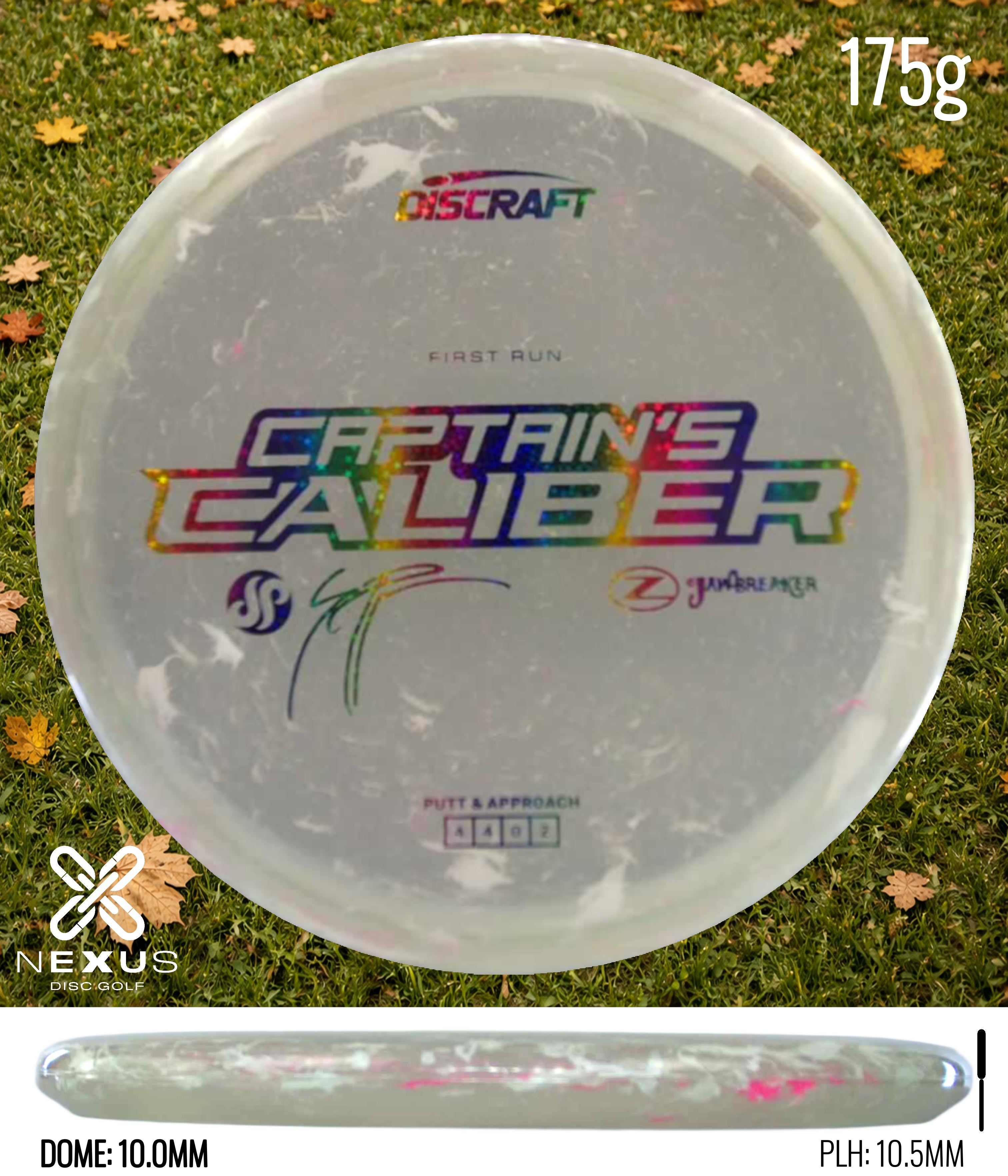 Discraft Seppo Paju First Run Z Jawbreaker Captain’s Caliber  (pre-order) Jawbreaker Clear/Rainbow Holo 175g