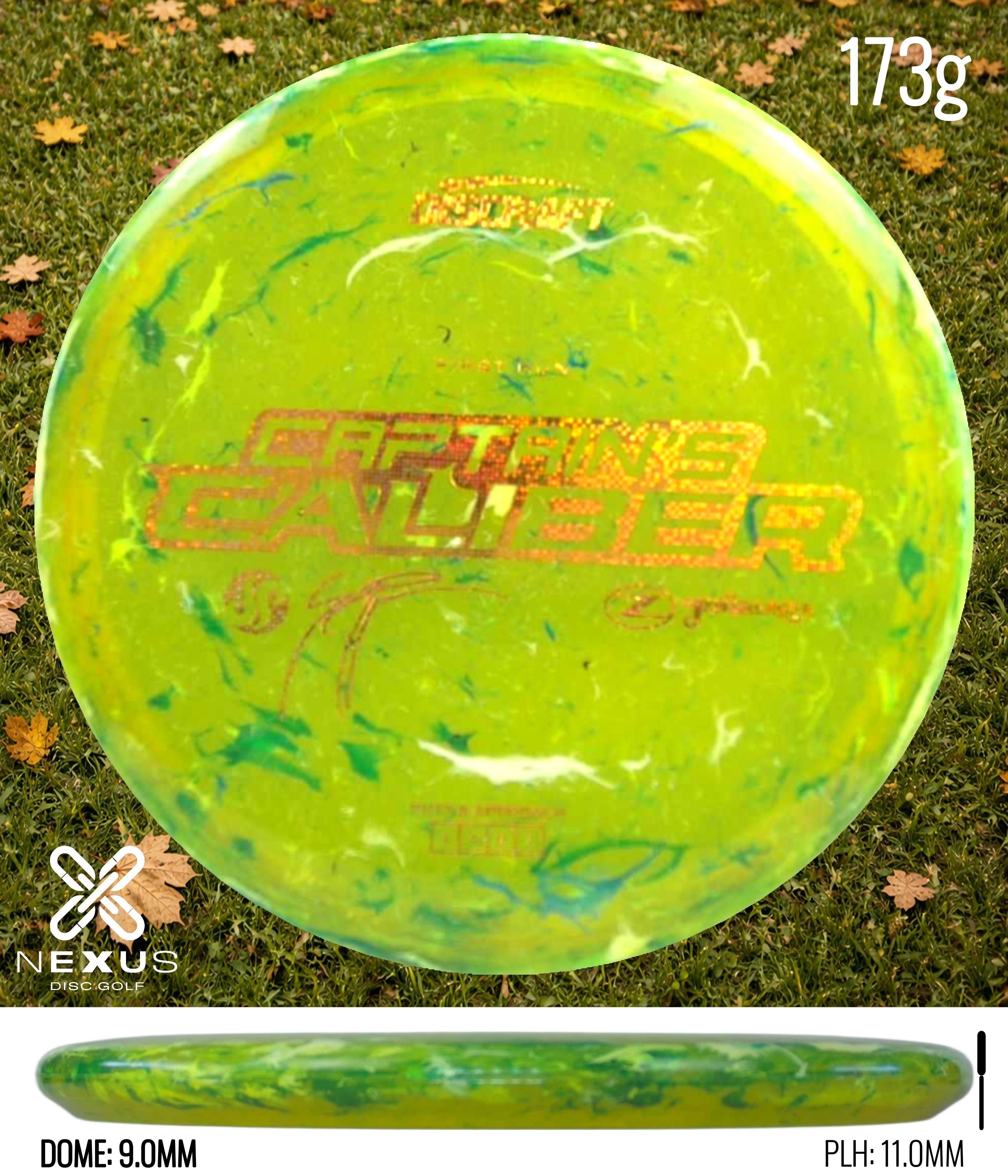 Discraft Seppo Paju First Run Z Jawbreaker Captain’s Caliber  (pre-order) Jawbreaker Green/Gold 173g
