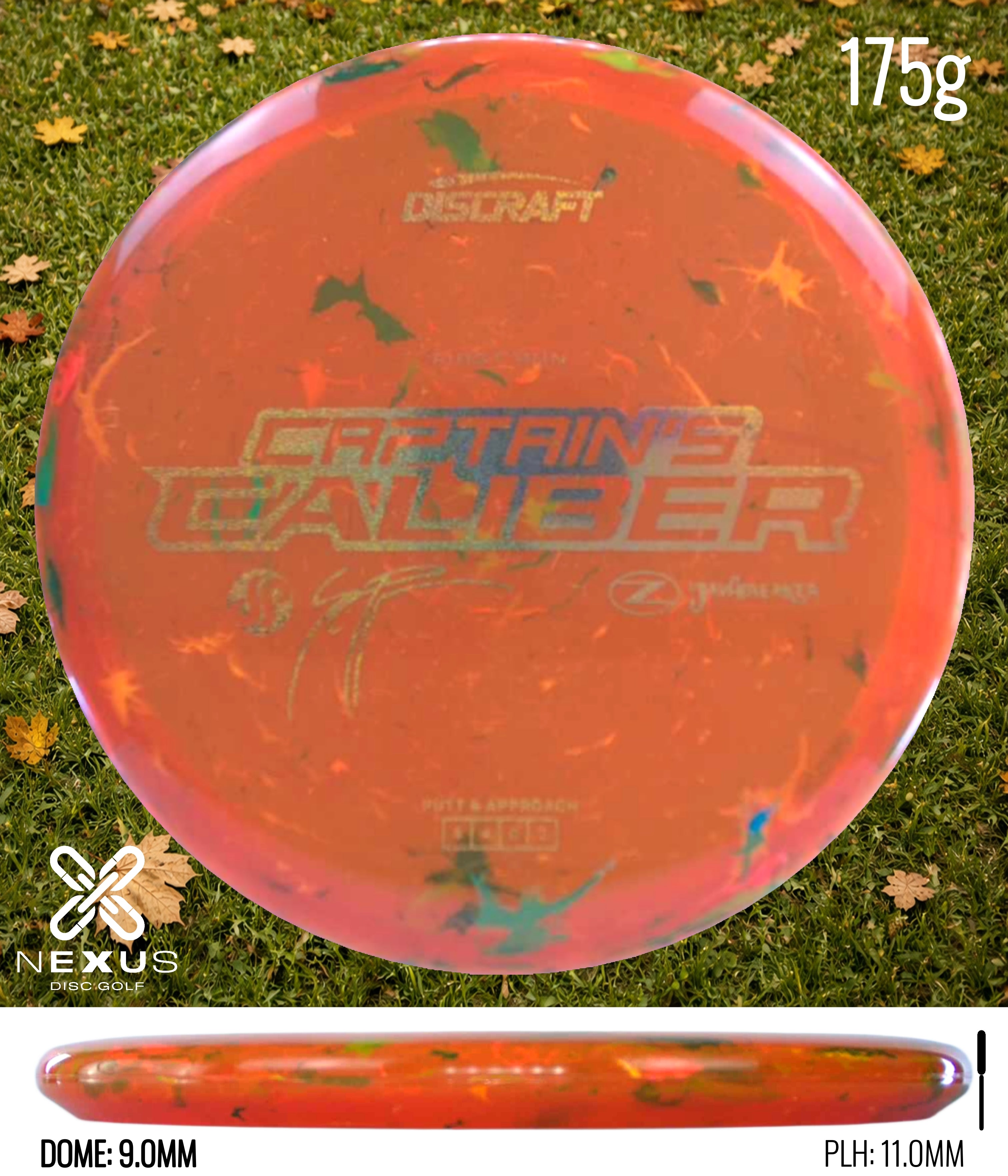 Discraft Seppo Paju First Run Z Jawbreaker Captain’s Caliber  (pre-order) Jawbreaker Orange/Gold 175g