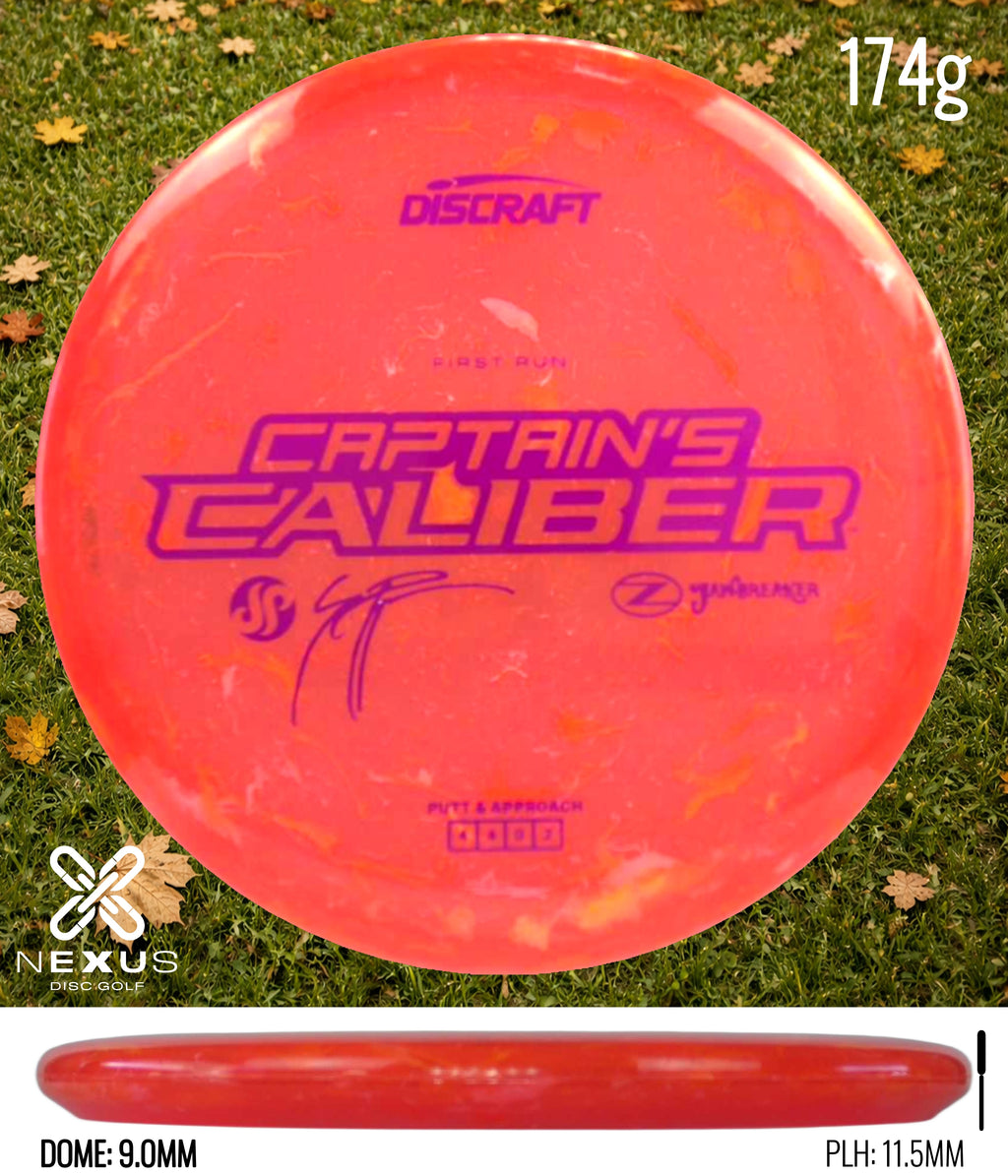 Discraft Seppo Paju First Run Z Jawbreaker Captain’s Caliber  (pre-order) Jawbreaker Orange/Purple Metallic 174g