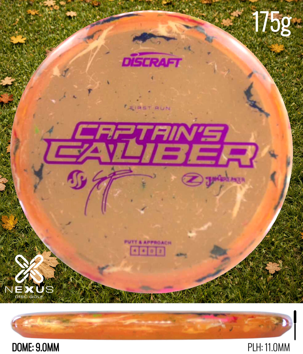 Discraft Seppo Paju First Run Z Jawbreaker Captain’s Caliber  (pre-order) Jawbreaker Orange/Purple Metallic 175g