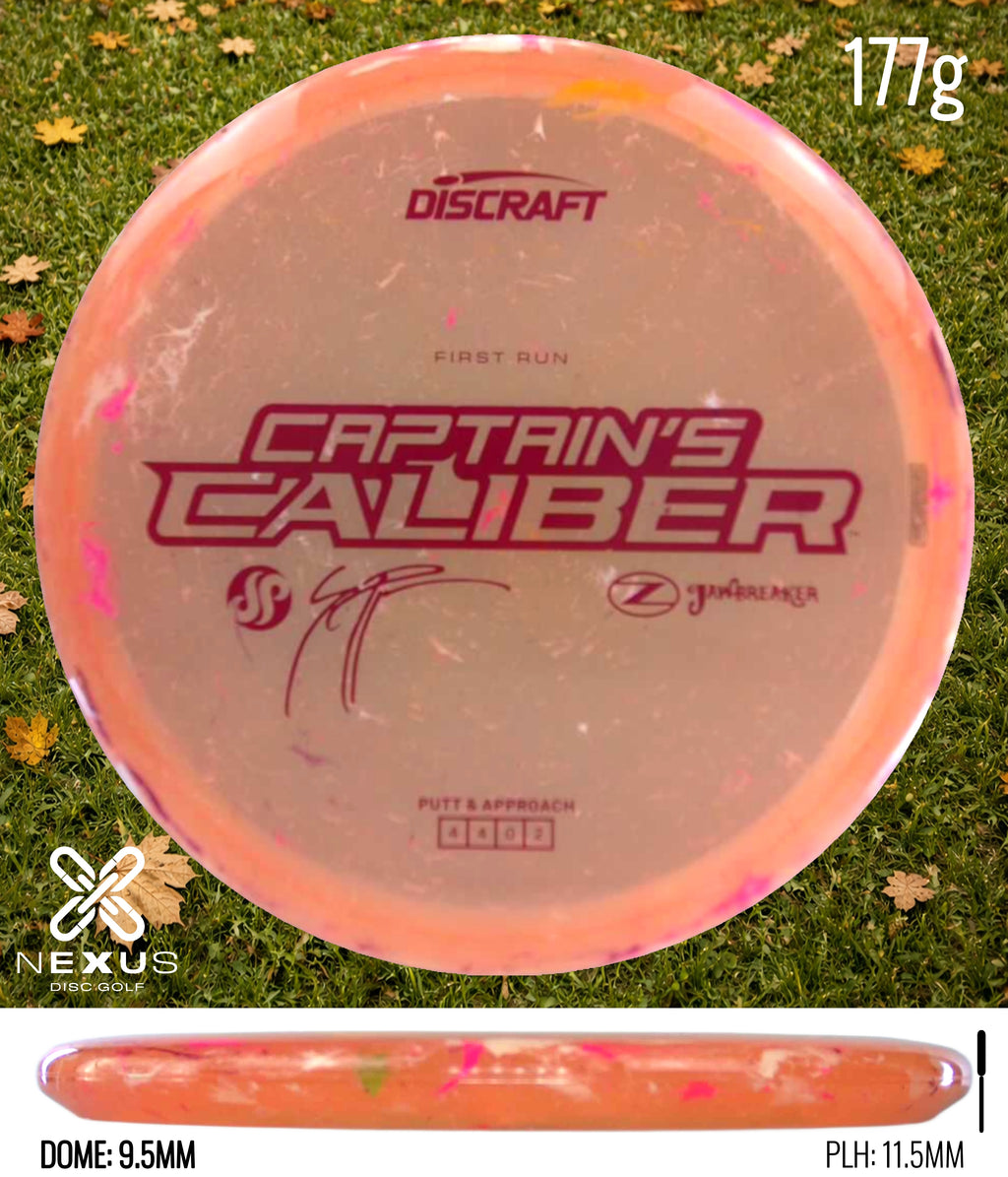 Discraft Seppo Paju First Run Z Jawbreaker Captain’s Caliber  (pre-order) Jawbreaker Orange/Red Metallic 177g